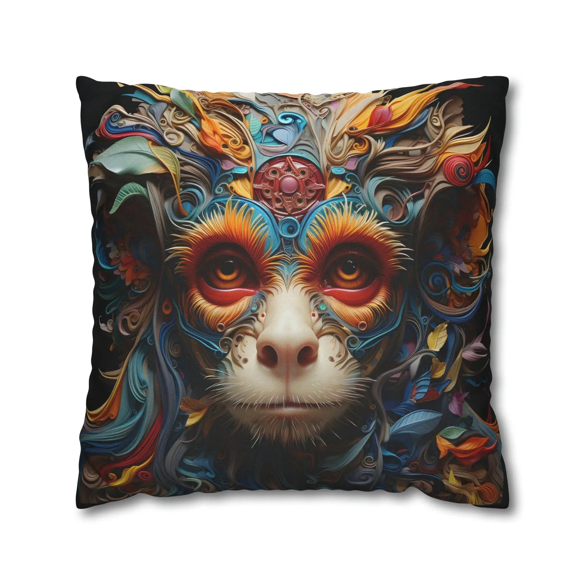 Pillow Covers | Vibrant Faces | Square Pillow Case