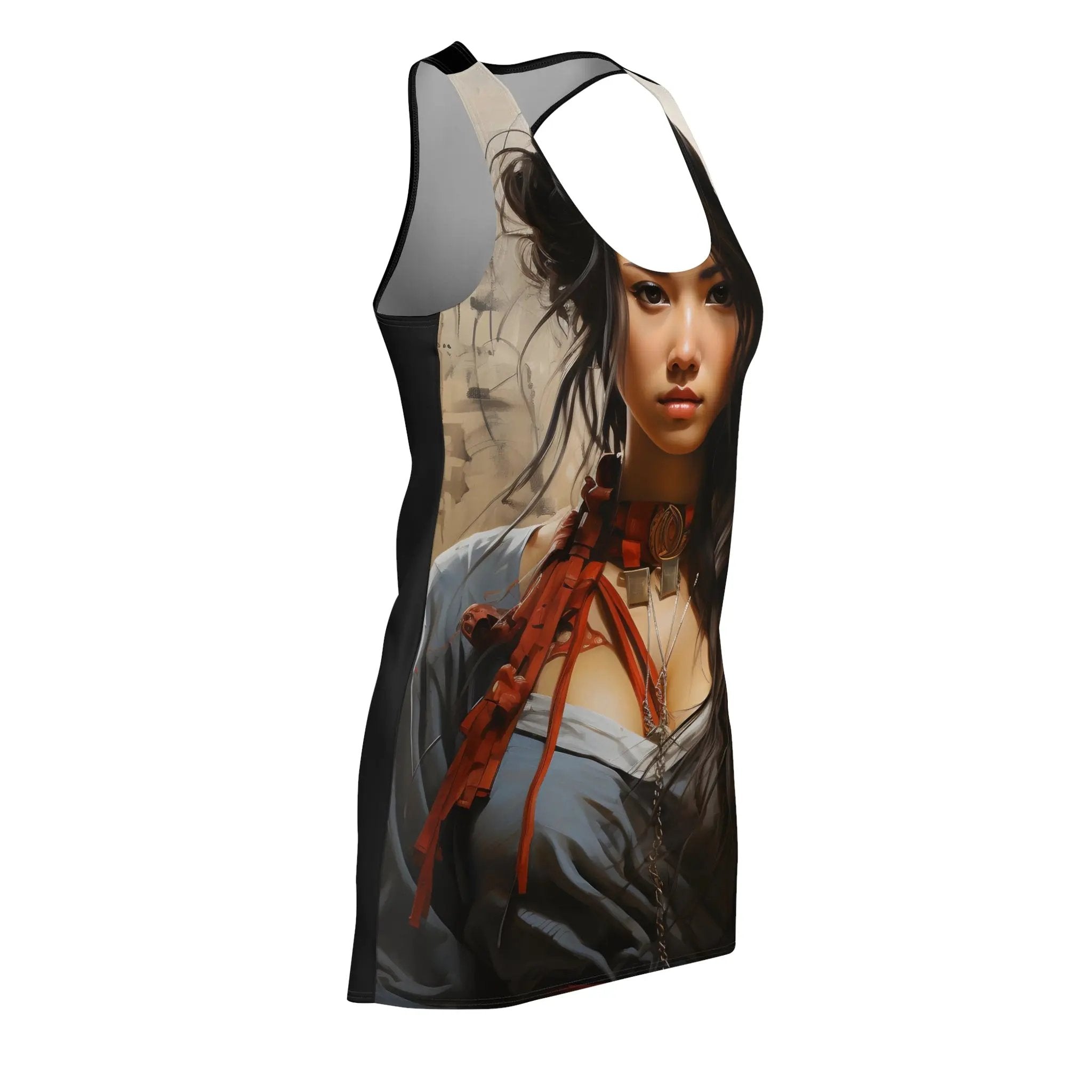 Woman summer dress | a women's tank top with a picture of a woman