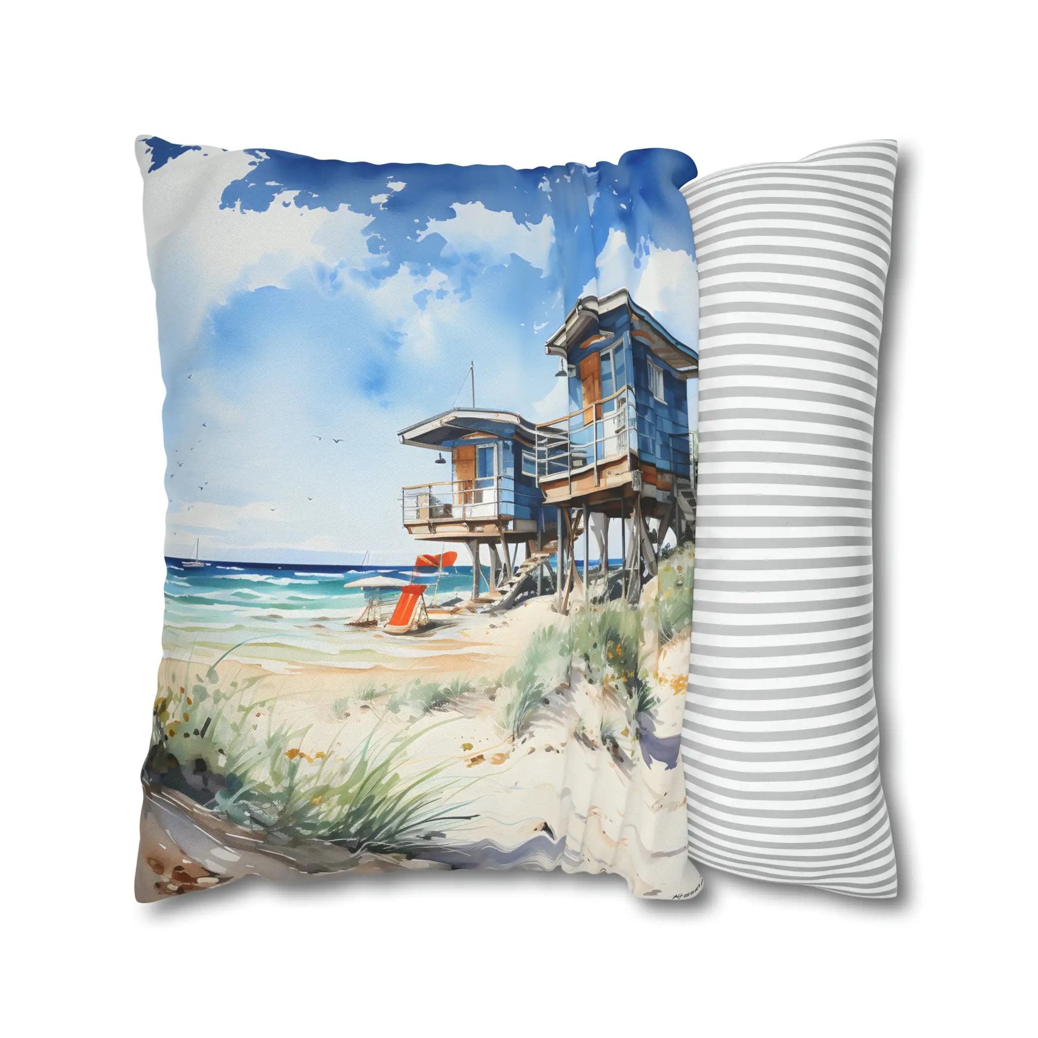 Pillow Sham | Seashell Dreams | Beach Cabin Inspired