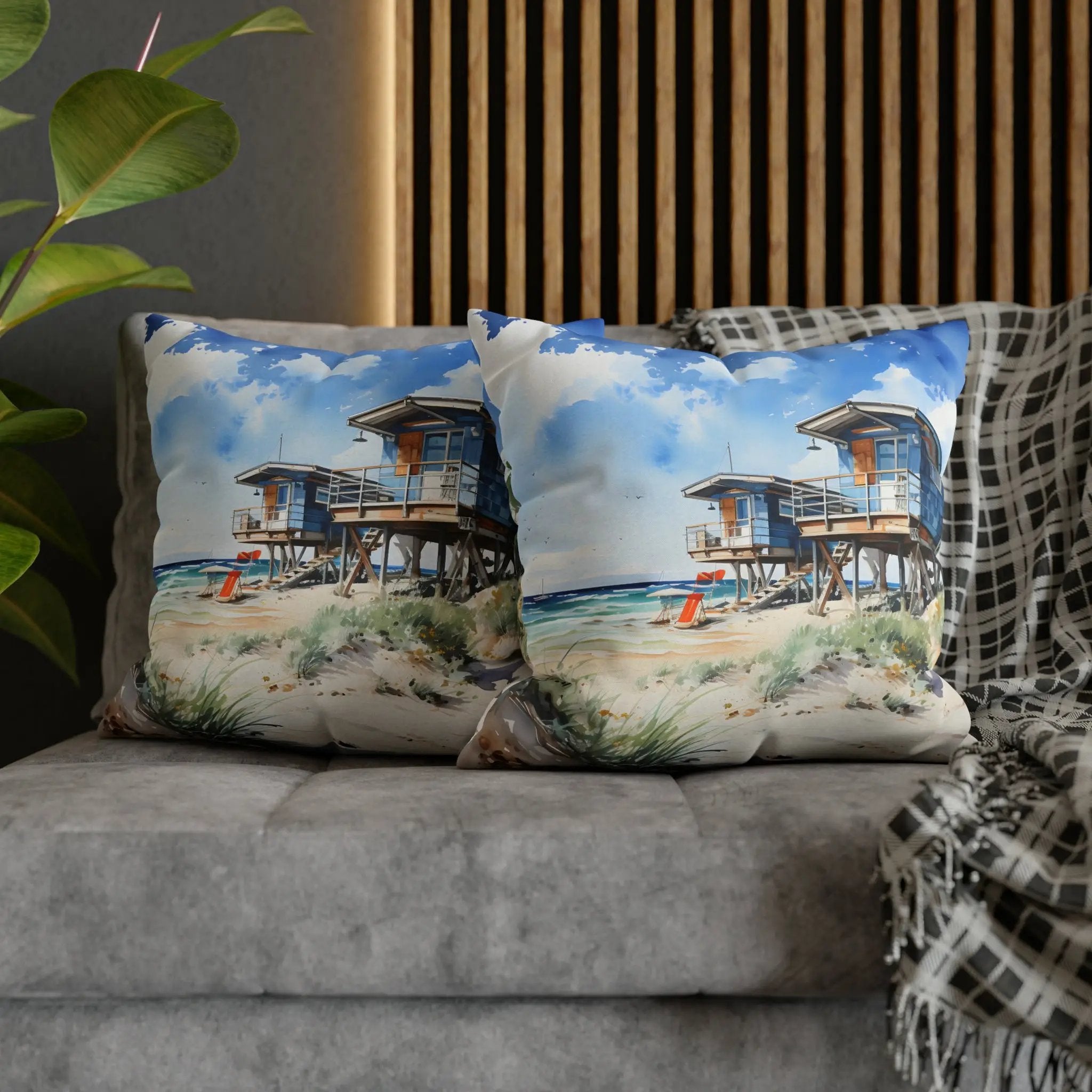 Pillow Sham | Seashell Dreams | Beach Cabin Inspired