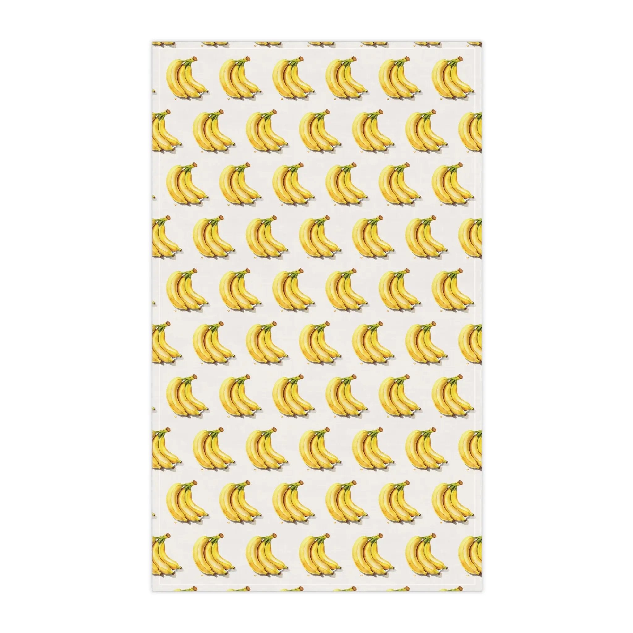 Kitchen Towel | a yellow banana pattern on a white background