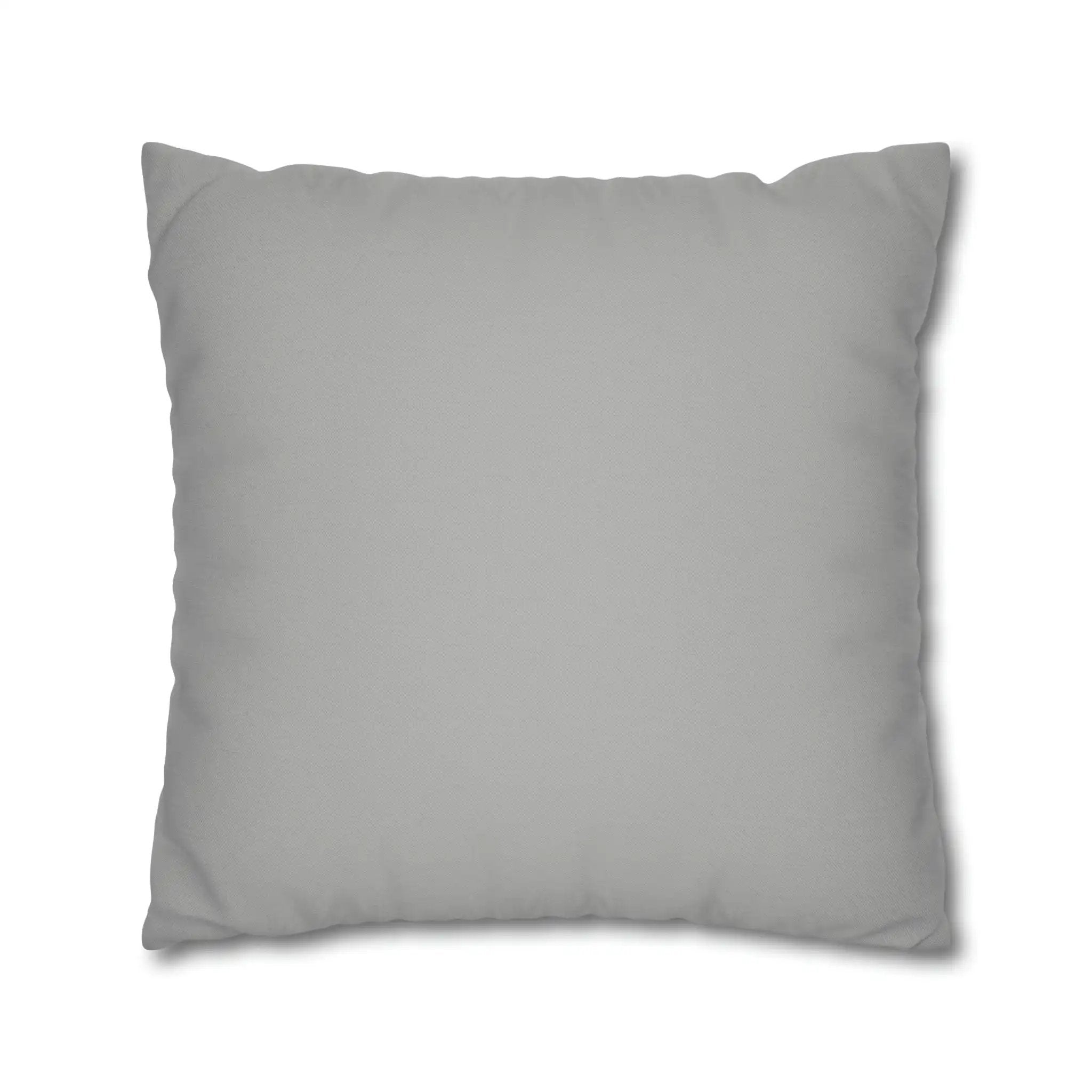 pillow cover | a gray pillow on a white background