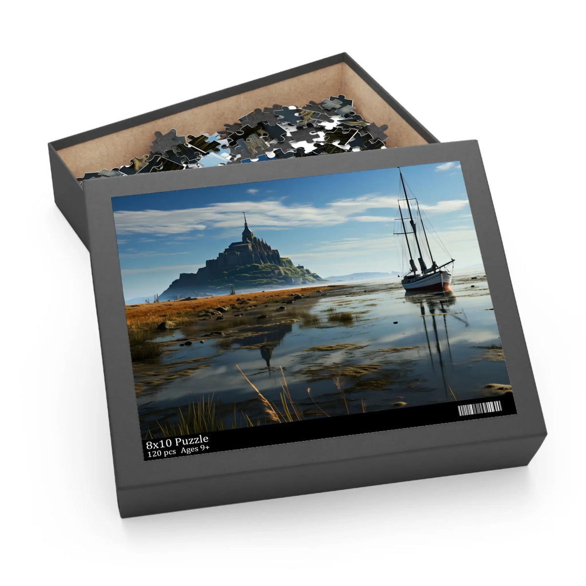 Jigsaw Puzzle | a puzzle box with a picture of a boat in the water