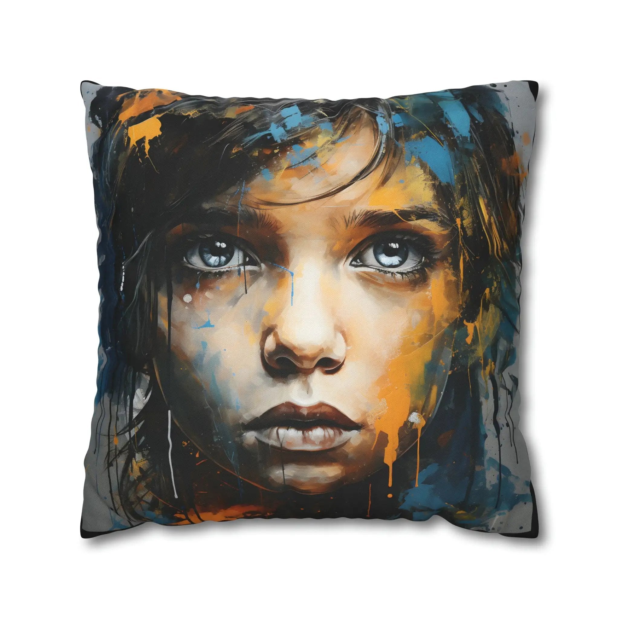 Pillow Covers | Vibrant Faces | Square Pillow Case