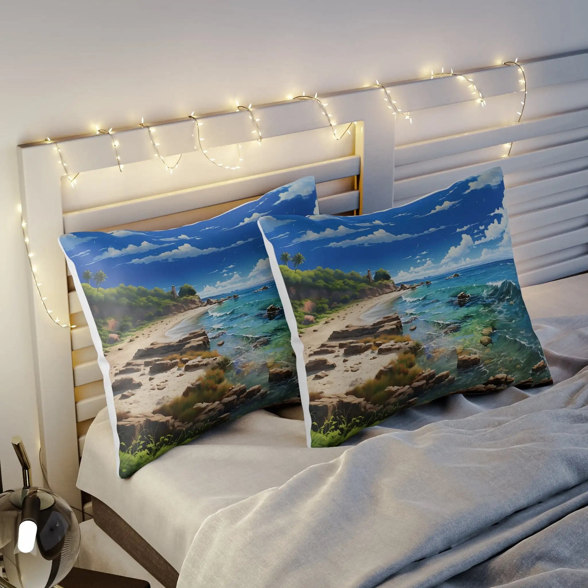 Pillow Sham | Sea Beach Landscape | Avatar Style | Cushion Cover | Pillowcase | Pillow Slip | Pillow Cover