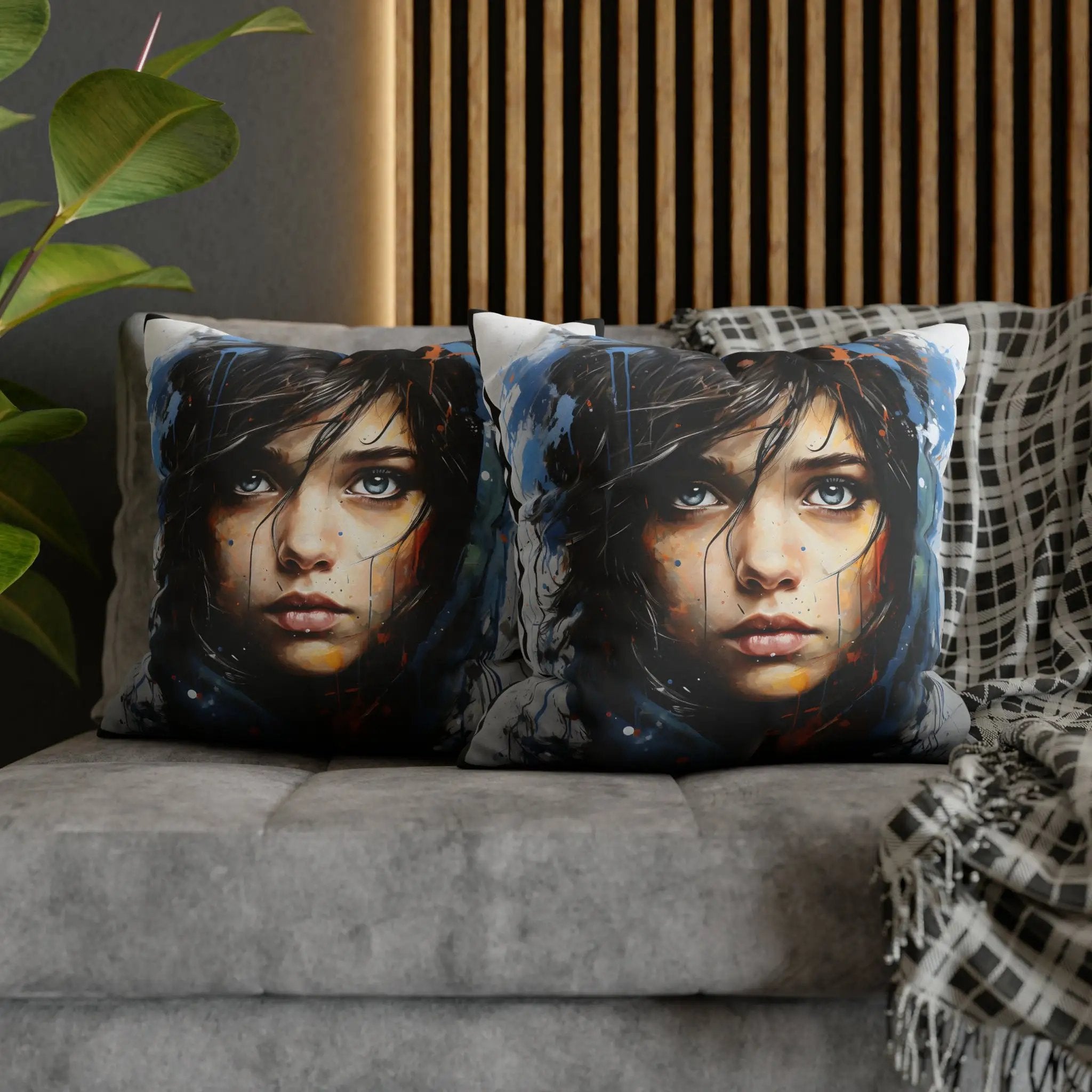 Pillow Covers | Vibrant Faces | Square Pillow Case