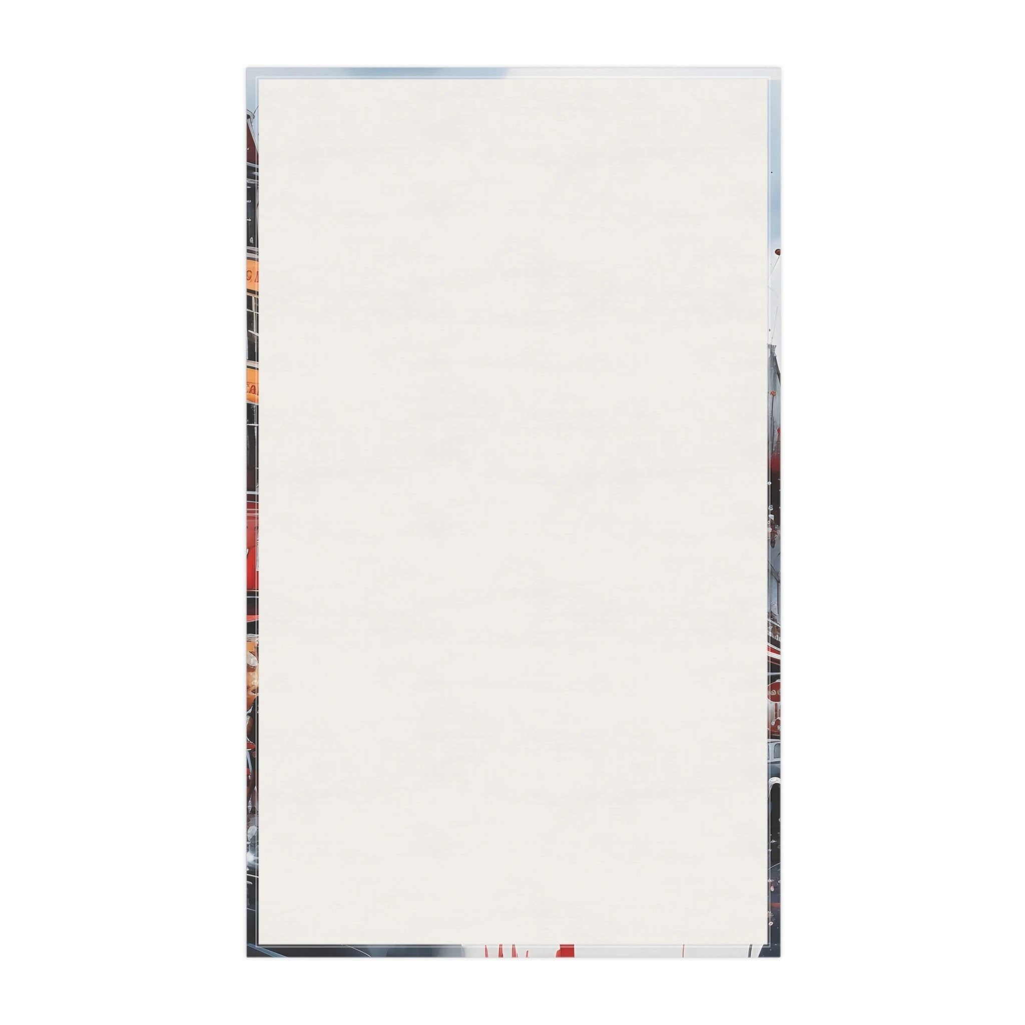 Kitchen Towel | a white sheet of paper on a white background