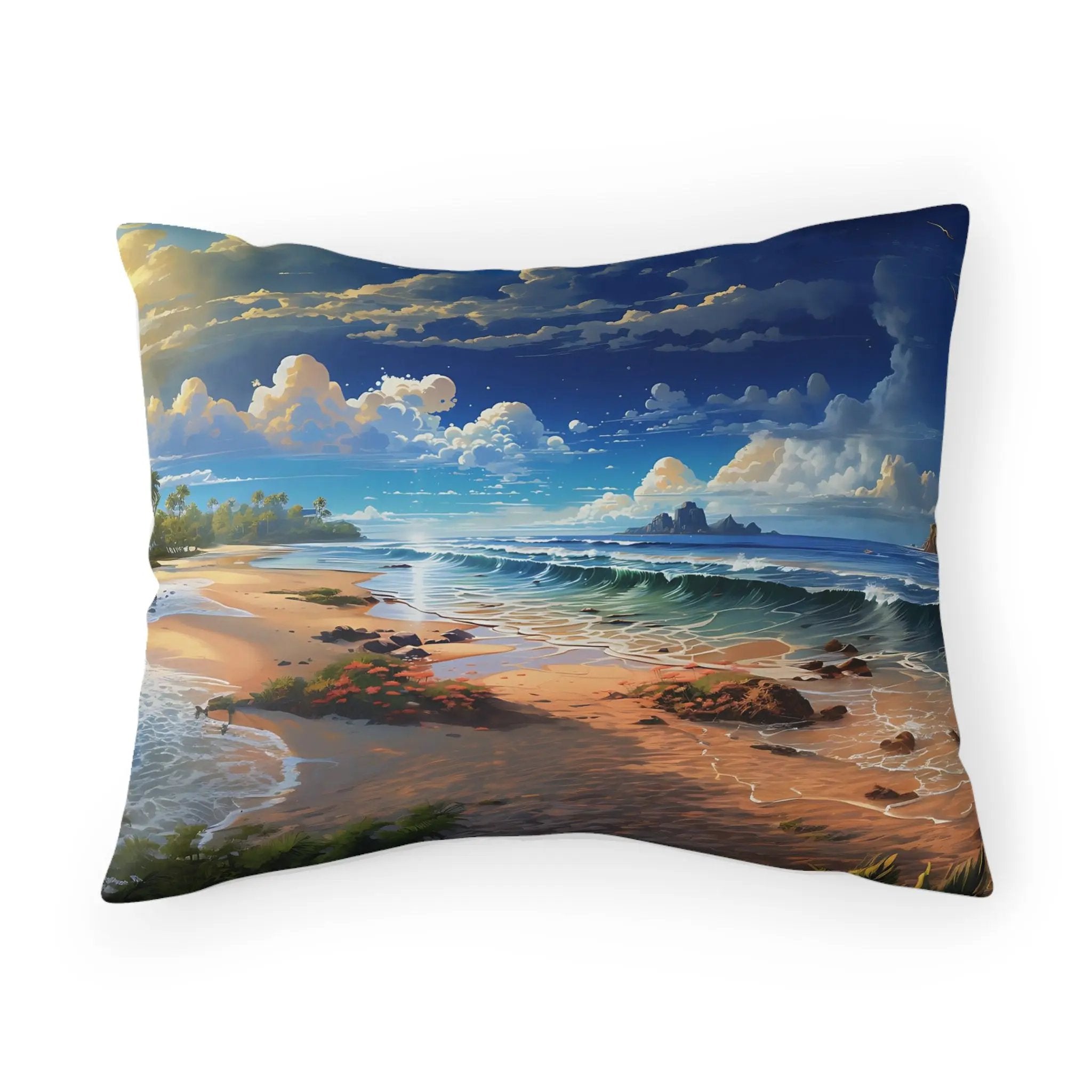 Pillow Sham | Sea Beach Landscape | Avatar Style | Cushion Cover | Pillowcase | Pillow Slip | Pillow Cover