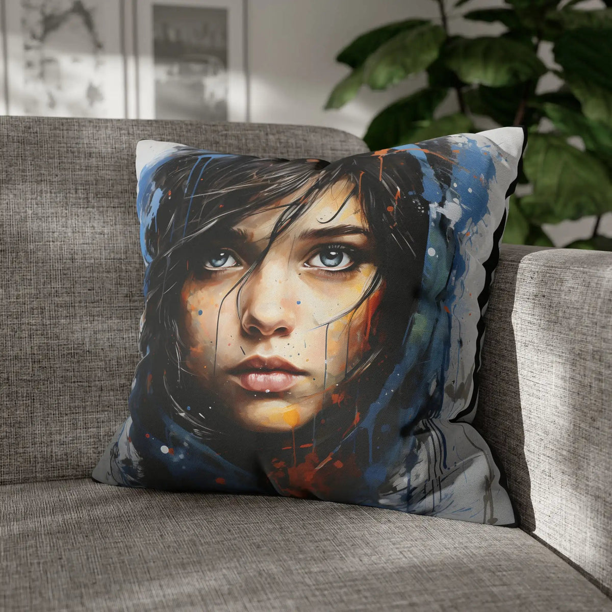 Pillow Covers | Vibrant Faces | Square Pillow Case