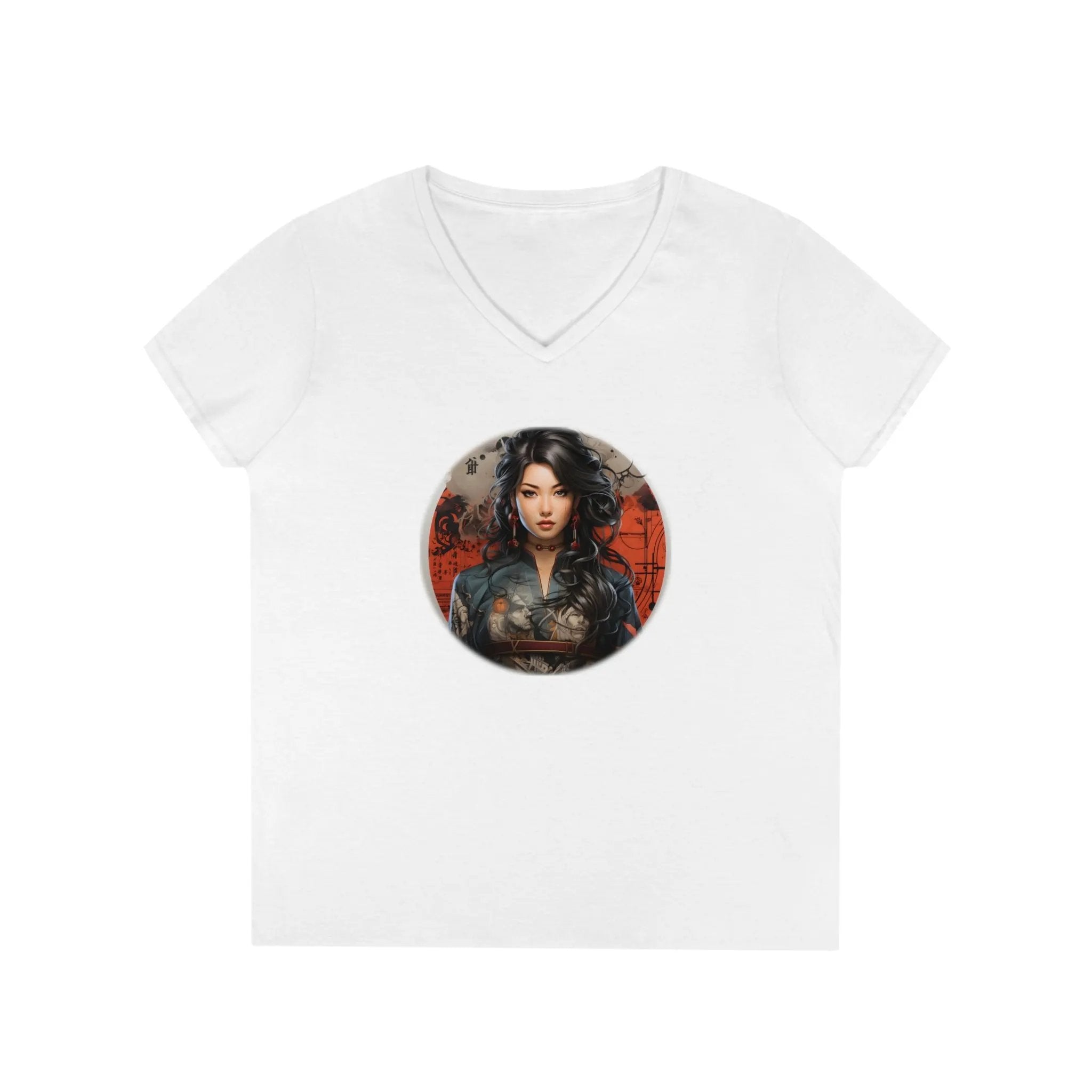 Nippon Glamour | a white t - shirt with a picture of a woman, Nippon Glamour