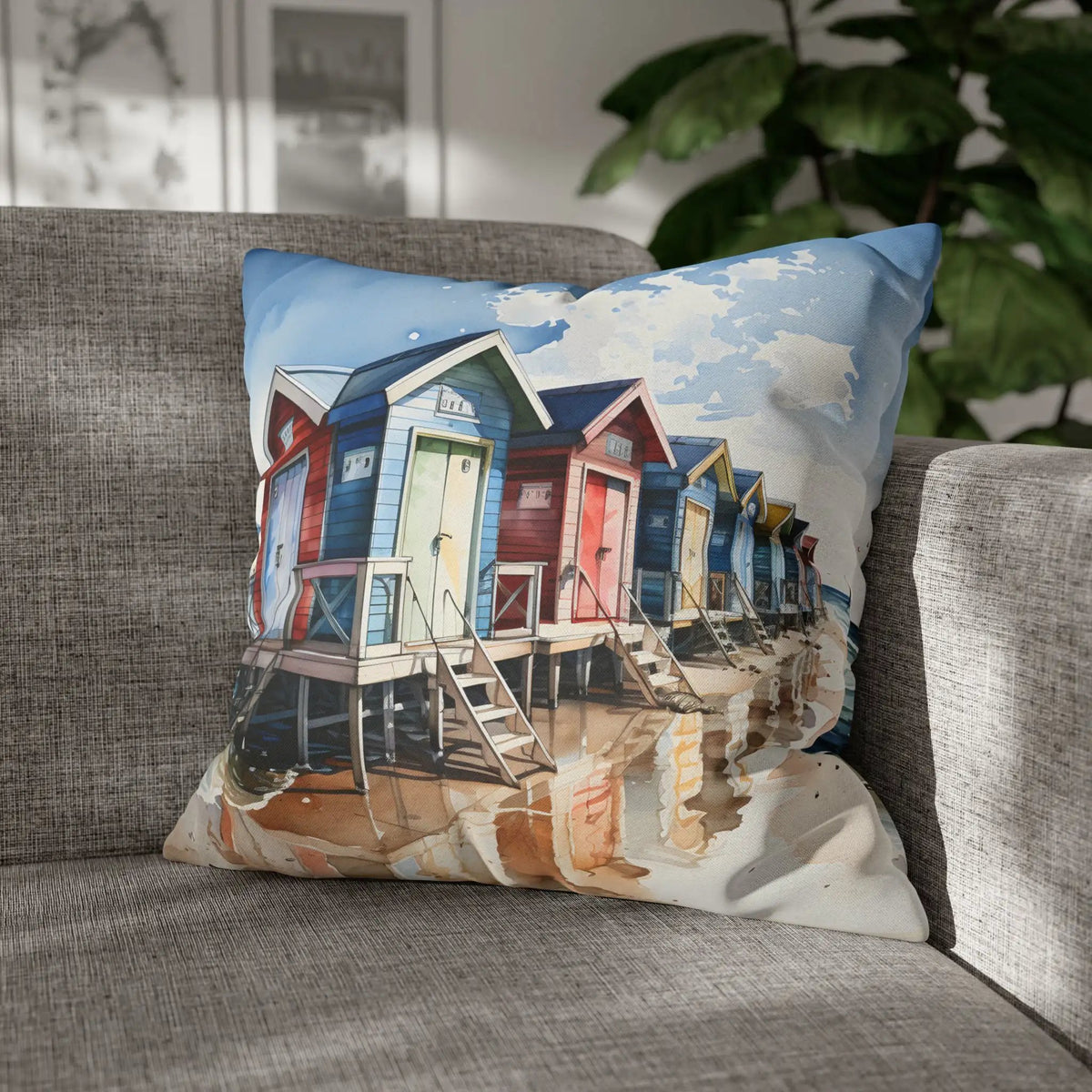 Pillow Sham | Seaside Escape | Beach Cabin Design