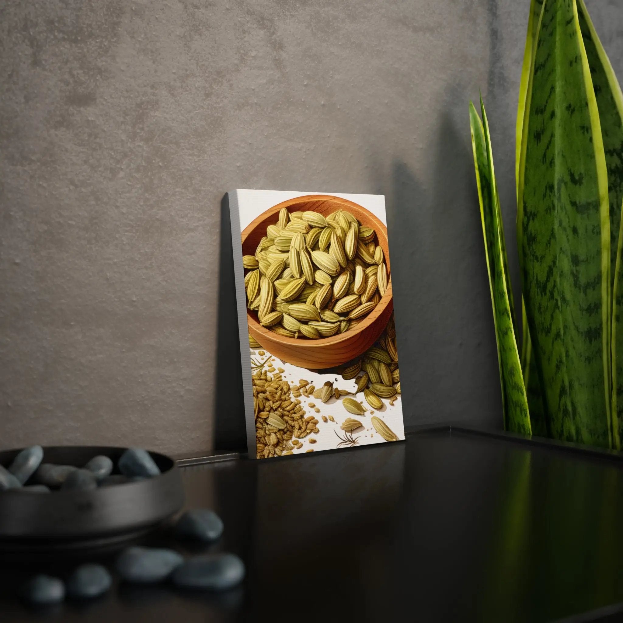 Canvas Gallery Wraps | a card with a picture of a bowl of nuts