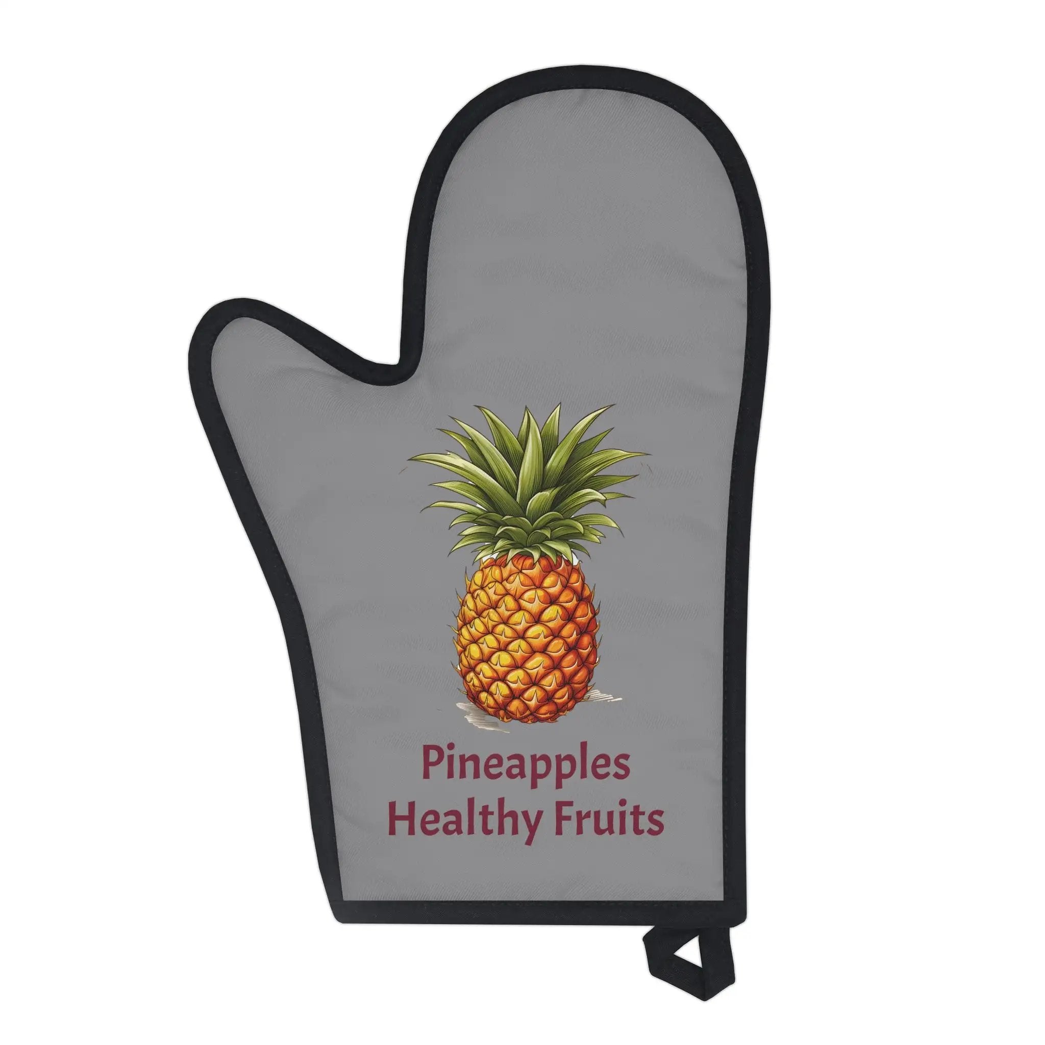 oven mitt | a oven mitt with a picture of a pineapple on it