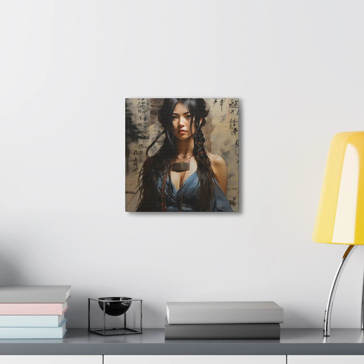 Canvas Gallery Wraps | a painting of a woman with long hair