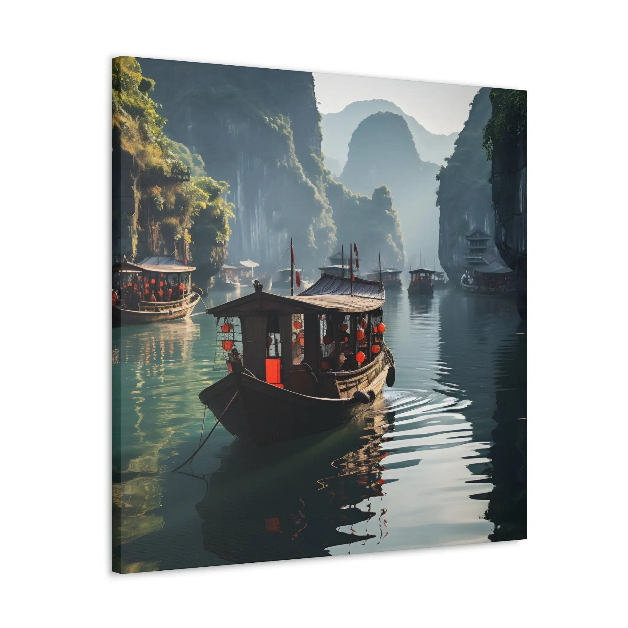 Canvas Gallery Wraps | a picture of a boat in a body of water