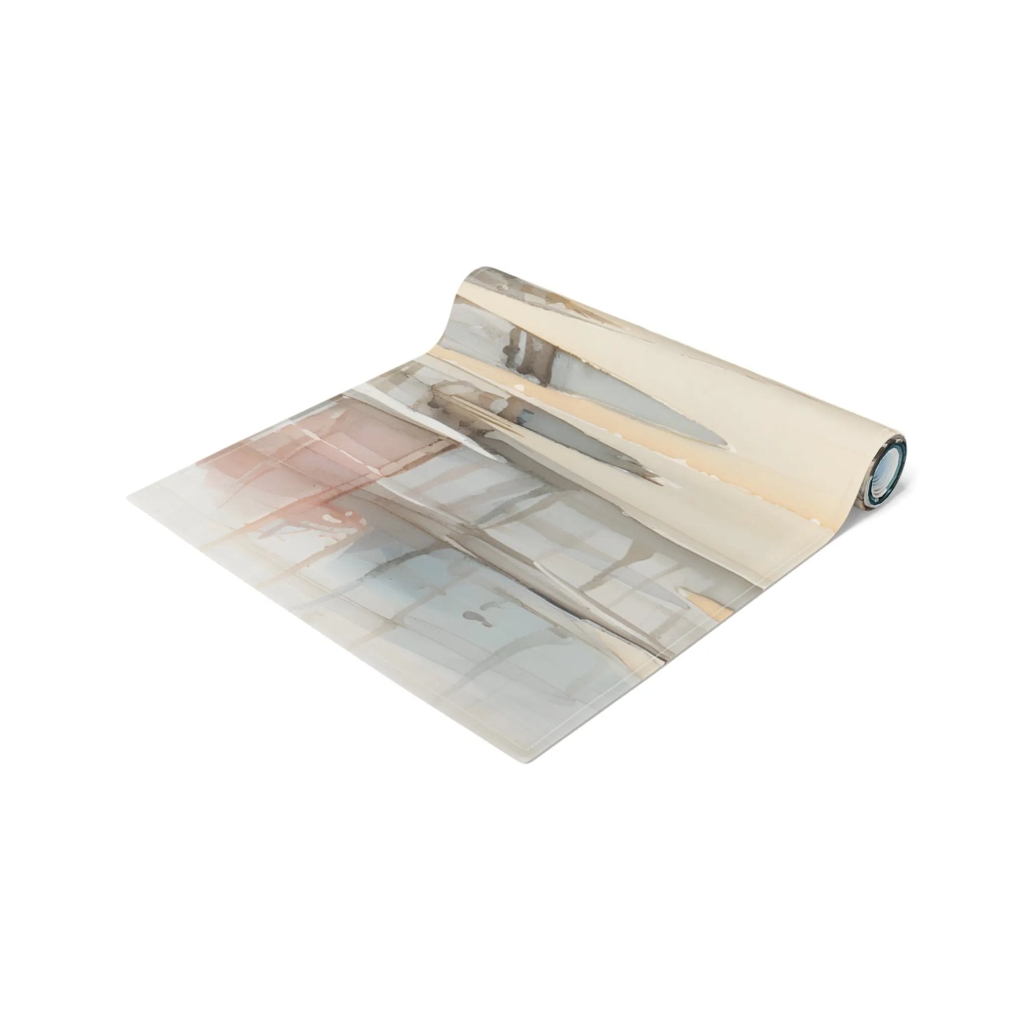 dining table Runner | a roll of clear wrapping paper on a white background