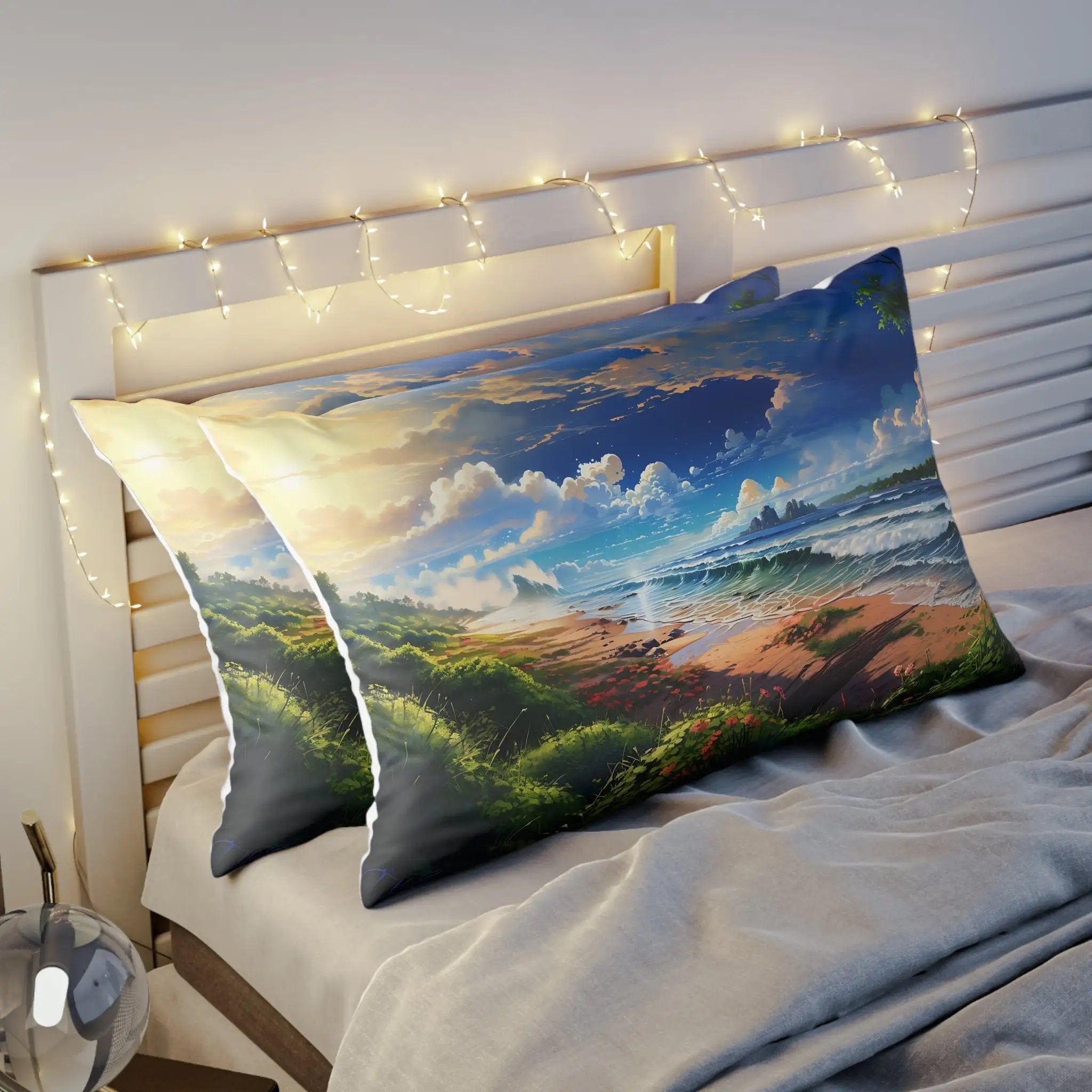 Pillow Sham | Sea Beach Landscape | Avatar Style | Cushion Cover | Pillowcase | Pillow Slip | Pillow Cover