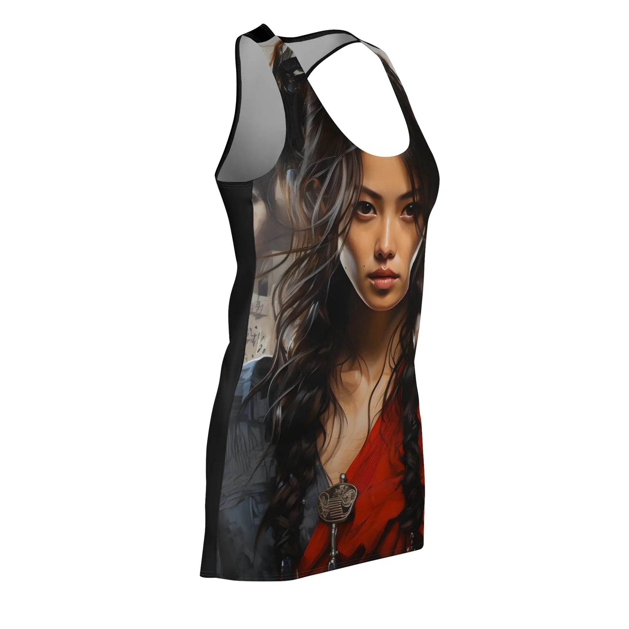 Woman summer dress | a women's tank top with a picture of a woman