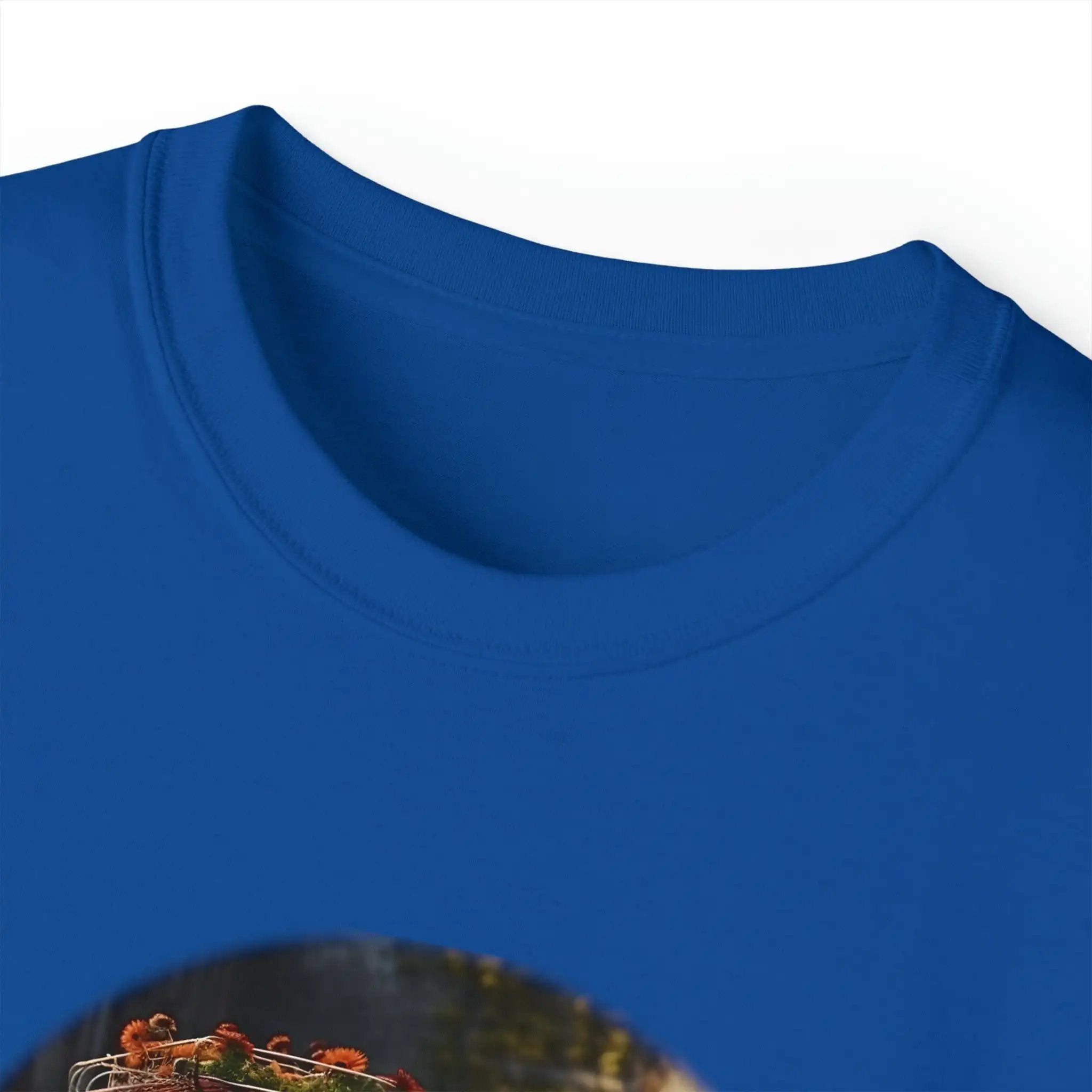 men tee graphic | a blue t - shirt with a picture of an antelope on it