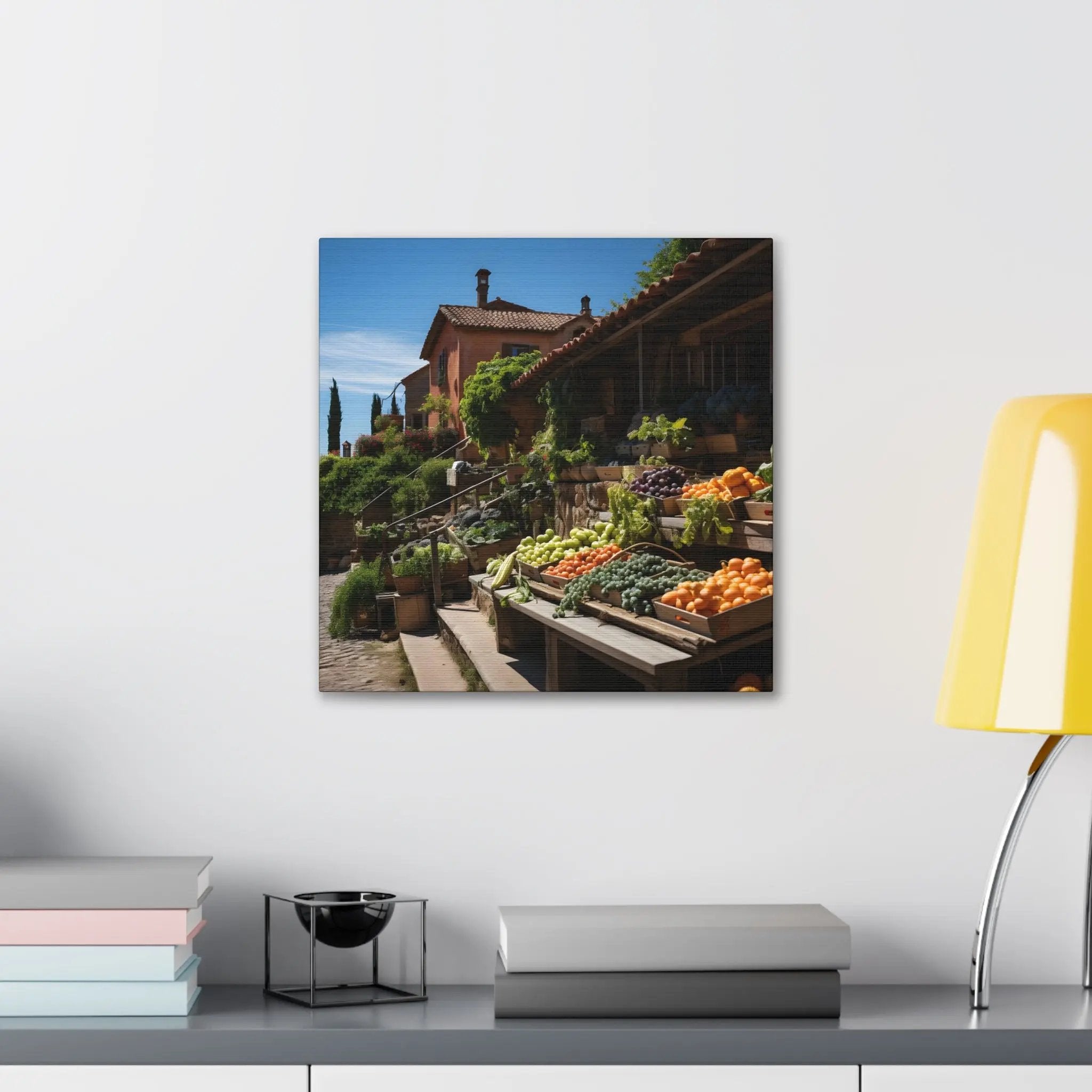 Canvas Gallery Wraps | a table with a bunch of fruits and vegetables on it