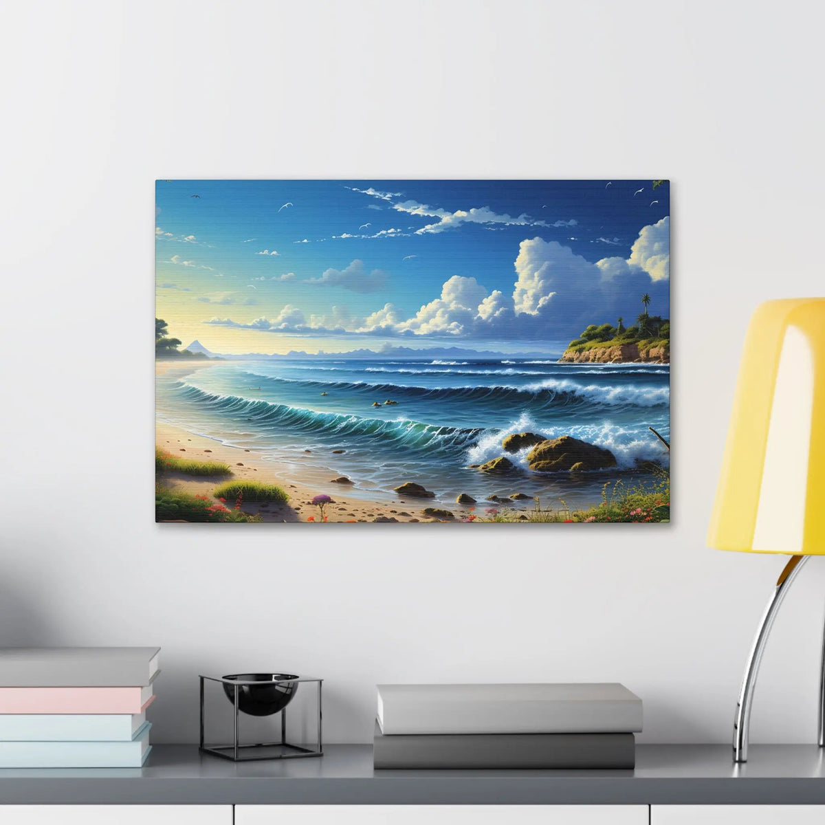 Canvas Gallery Wraps | Beach Seaside Landscape | Home Decor