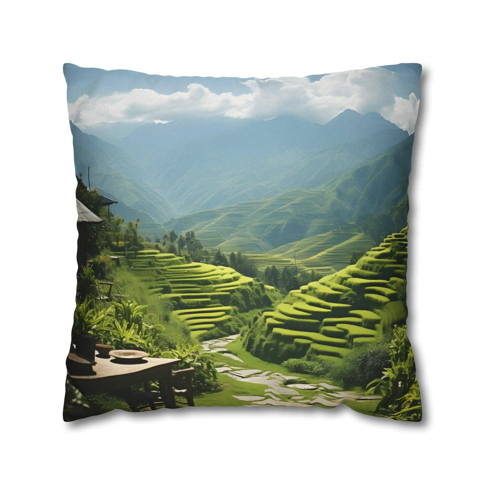 Pillow Covers | Rice field and Mountains for Nature Lovers