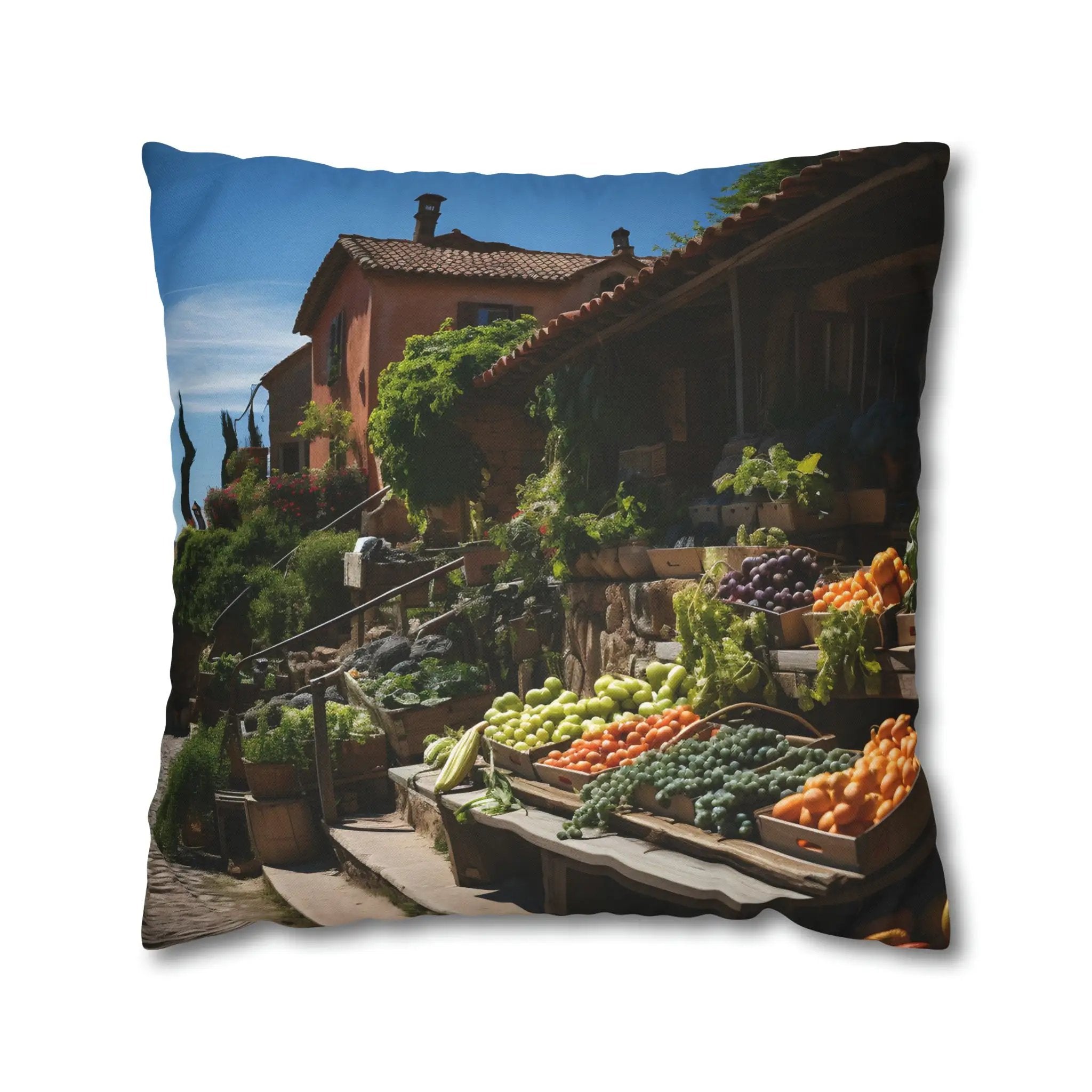 Pillow Sham | The Wonders of Provence | Paved Streets and Traditional Markets