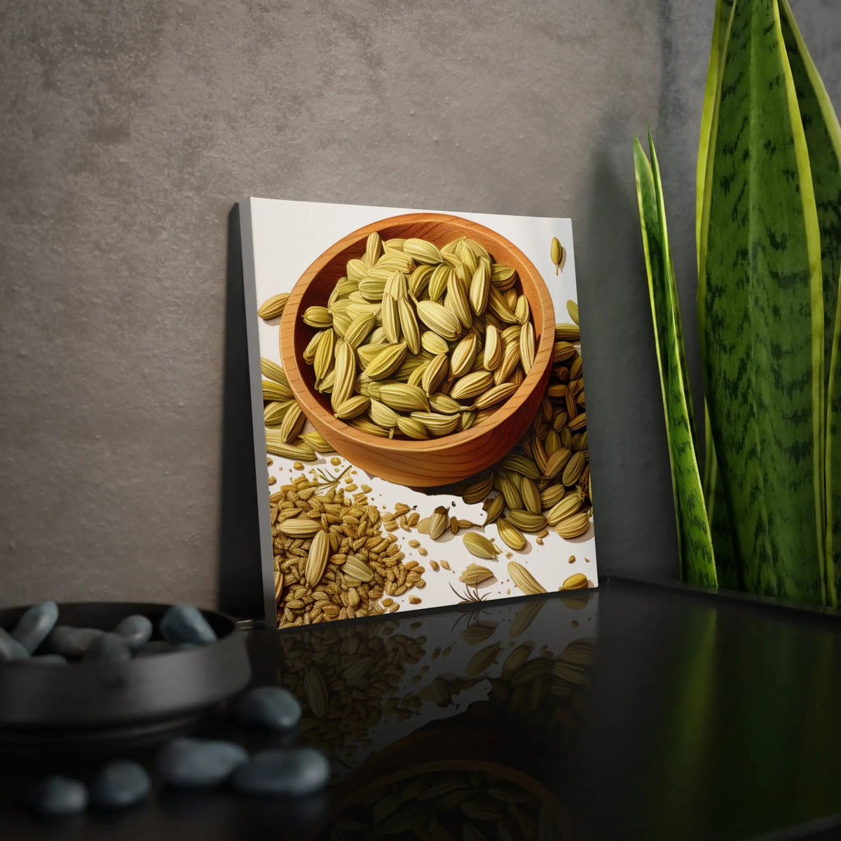 Canvas Gallery Wraps | a picture of a bowl of nuts on a table