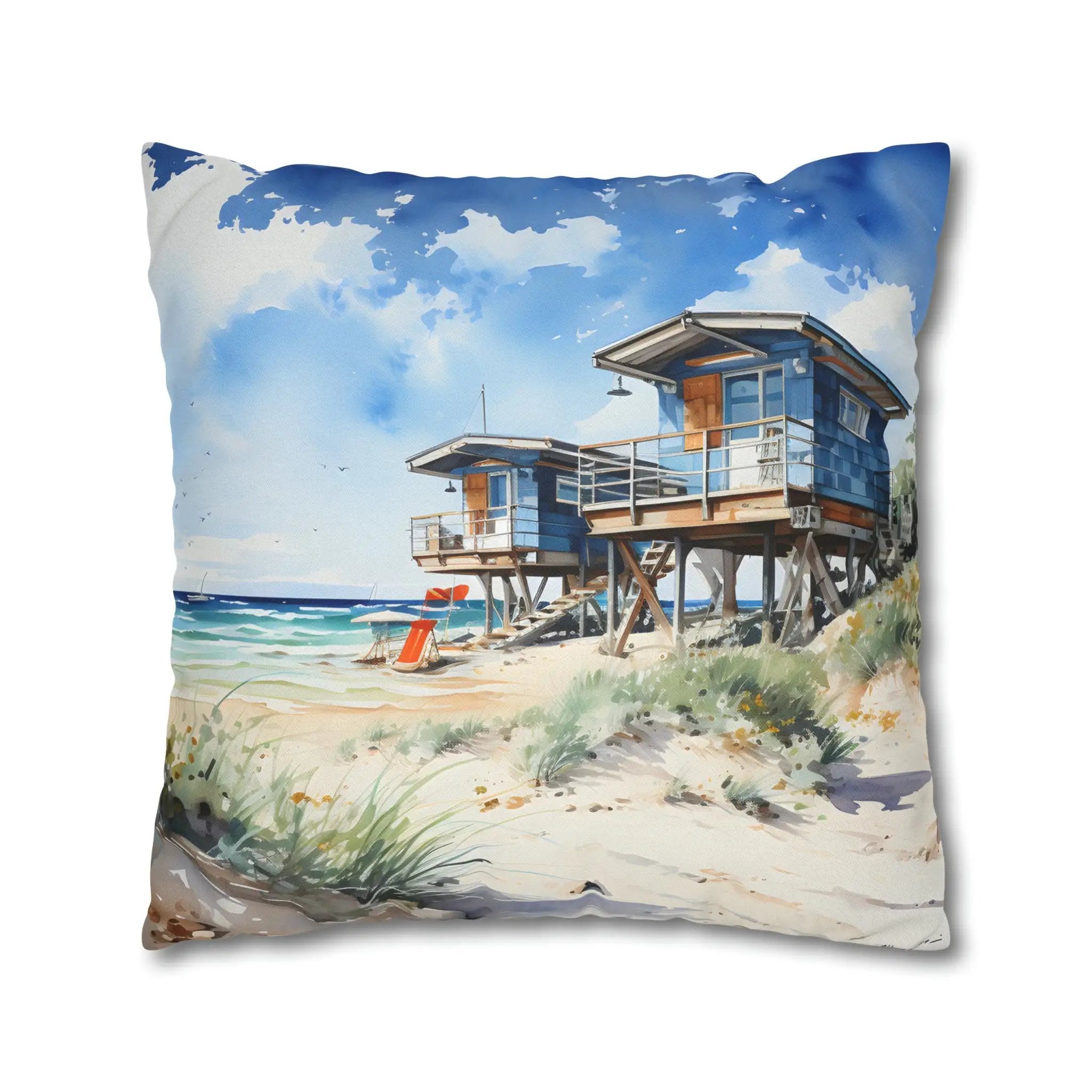 Pillow Sham | Seashell Dreams | Beach Cabin Inspired