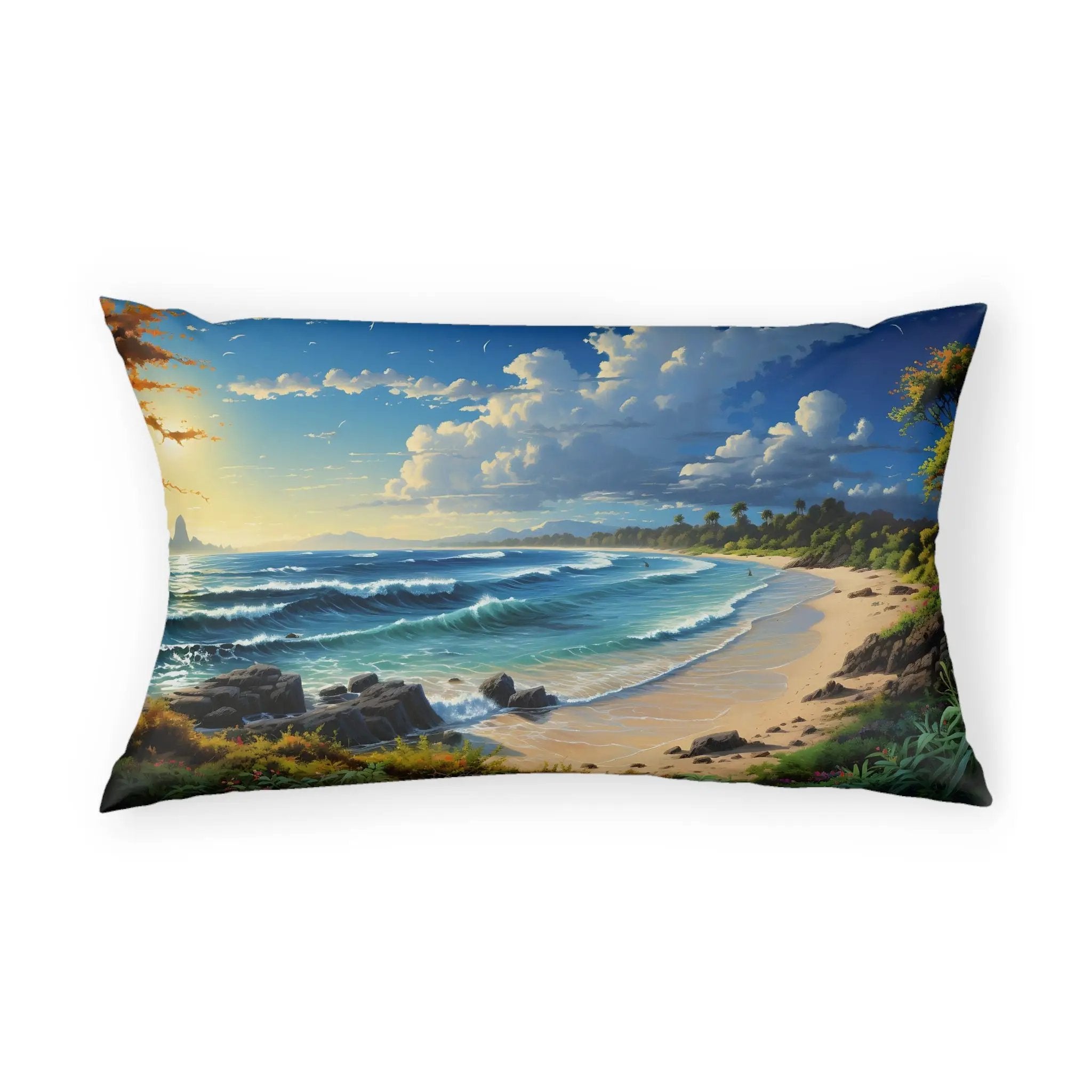 Pillow Sham | Sea Beach Landscape | Avatar Style | Cushion Cover | Pillowcase | Pillow Slip | Pillow Cover