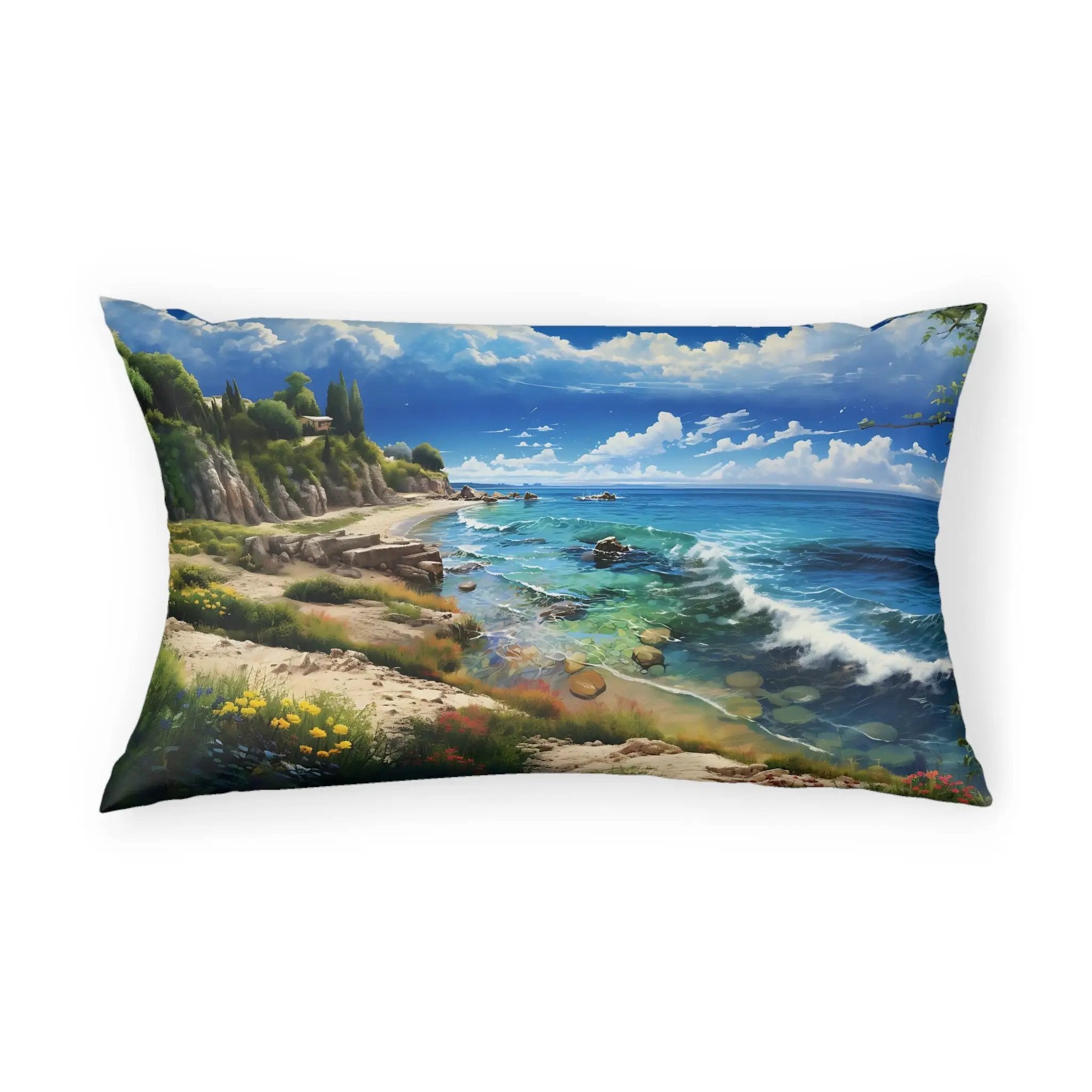 Pillow Sham | Sea Beach Landscape | Avatar Style | Cushion Cover | Pillowcase | Pillow Slip | Pillow Cover