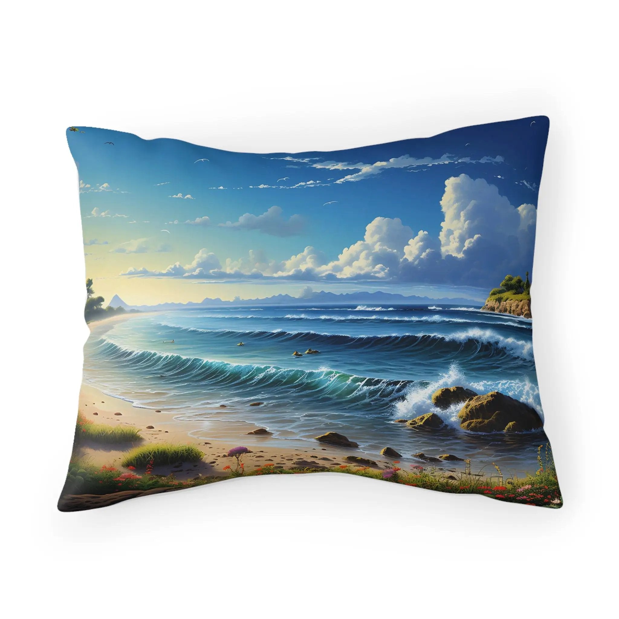 Pillow Sham | Sea Beach Landscape | Avatar Style | Cushion Cover | Pillowcase | Pillow Slip | Pillow Cover