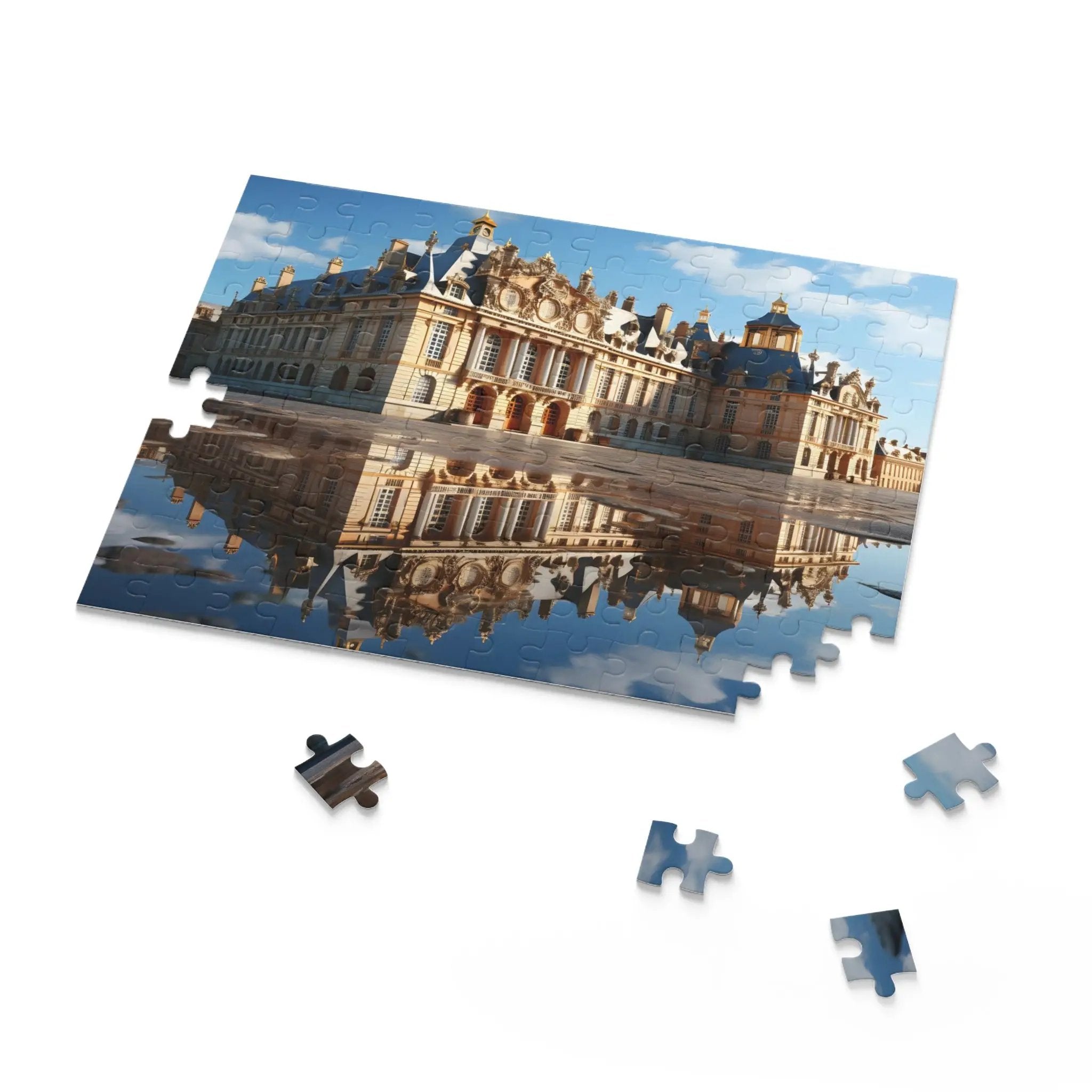 Jigsaw Puzzle | a picture of a castle with a reflection in the water