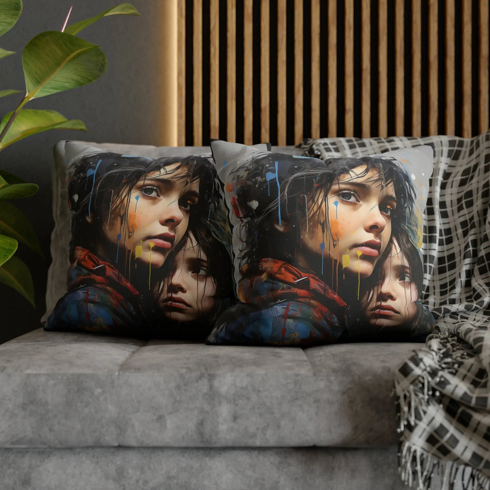 Pillow Covers | Vibrant Faces | Square Pillow Case