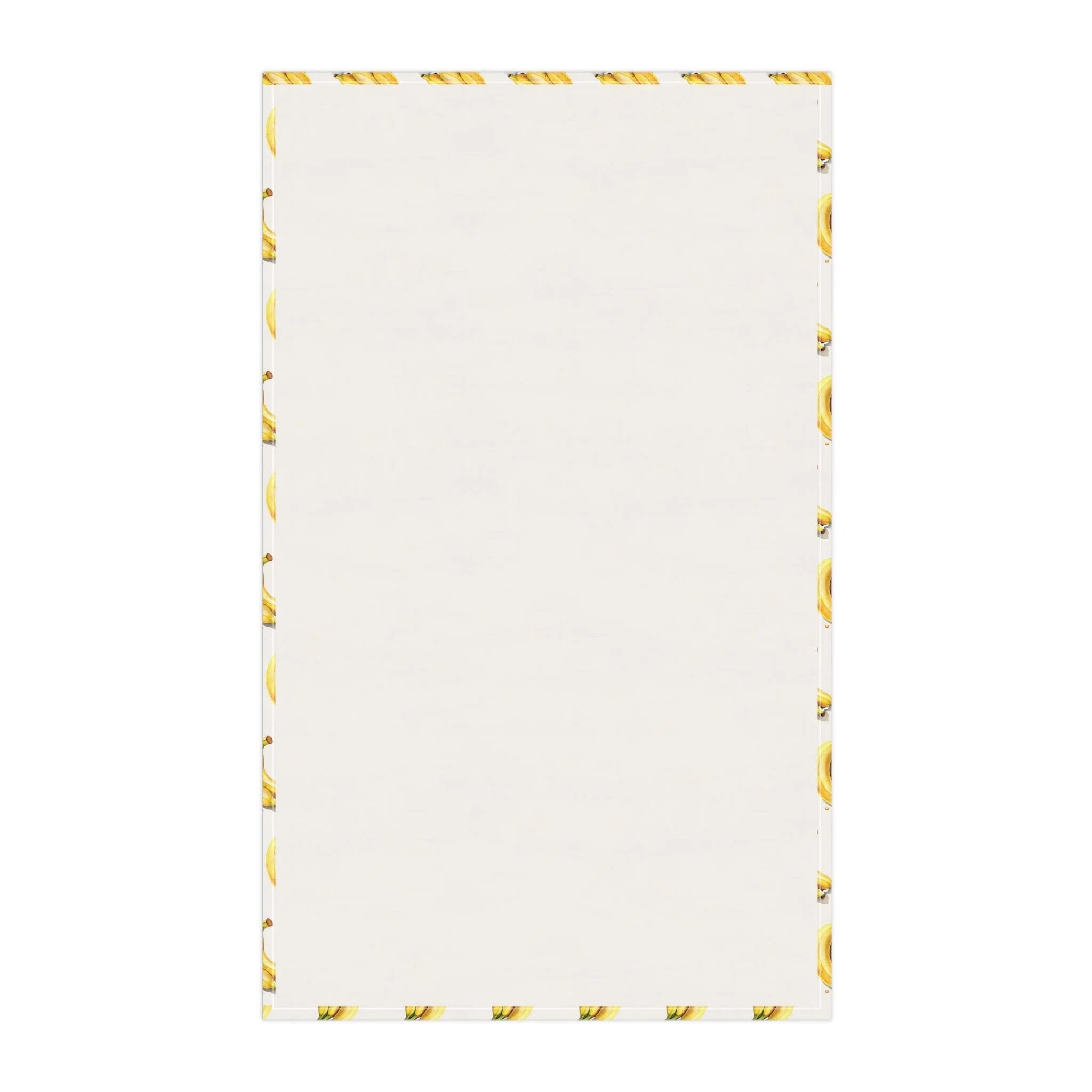 Kitchen Towel | a piece of paper with a yellow and white border