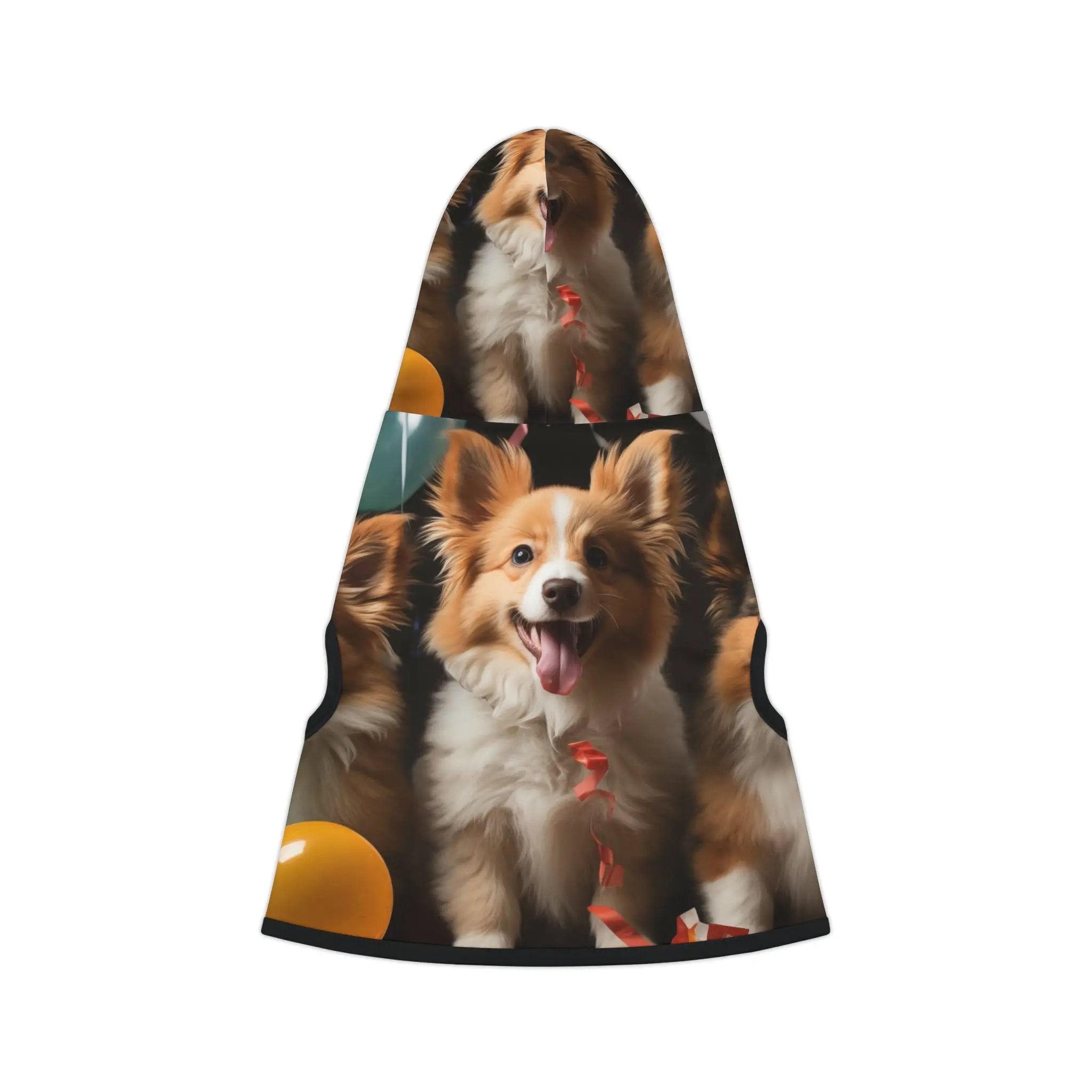 Pet hoodie | a picture of a dog with its mouth open