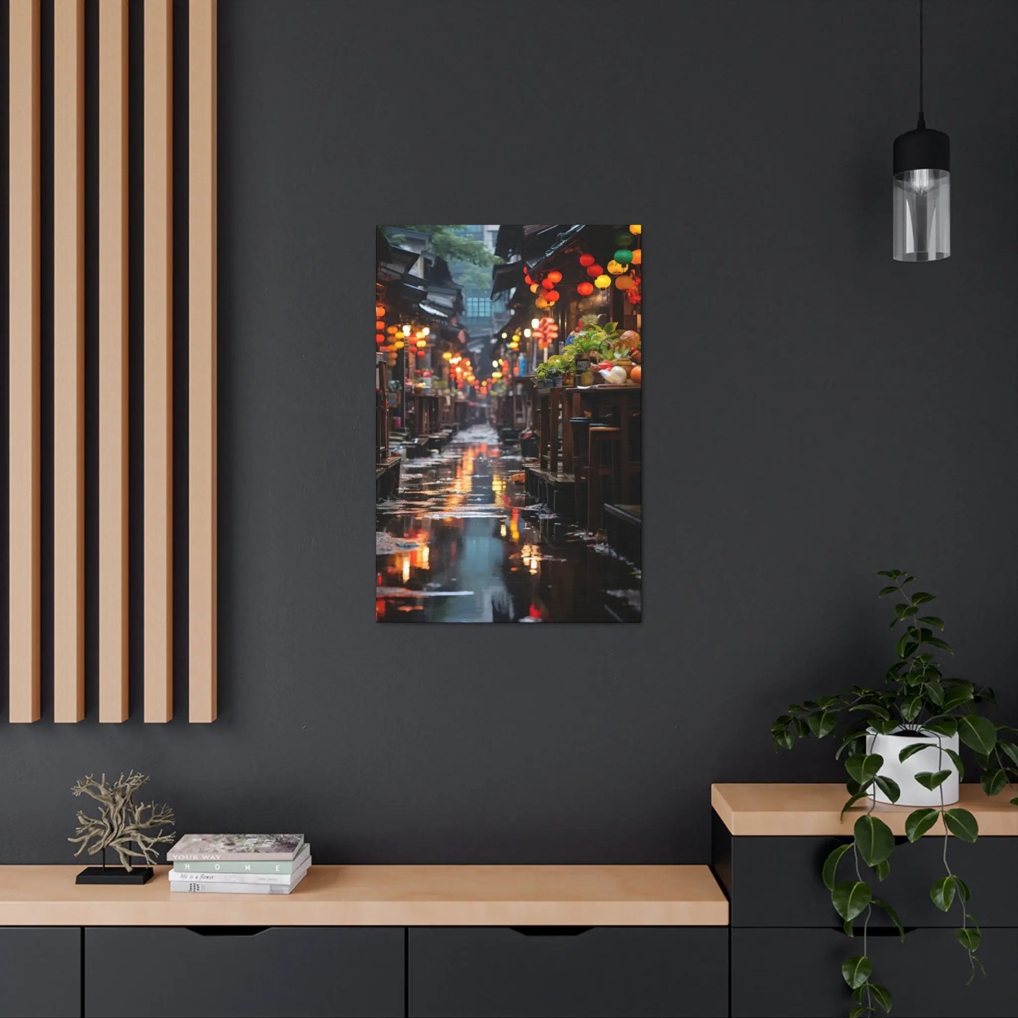 Canvas Gallery Wraps | a picture of a city street at night