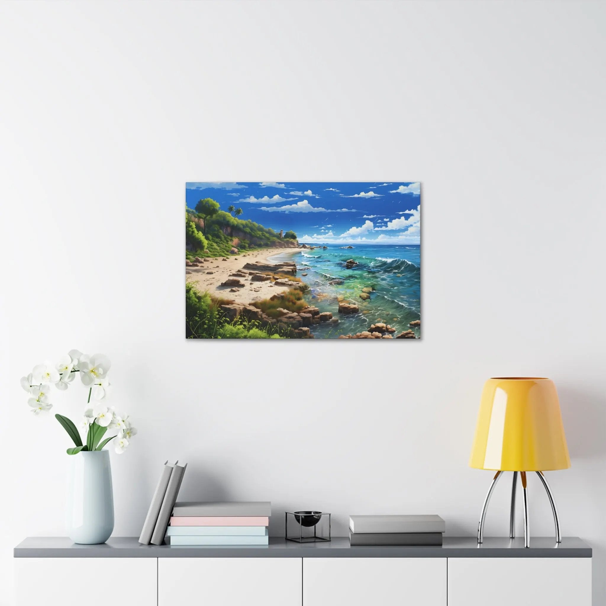 Canvas Gallery Wraps | Beach Seaside Landscape | Home Decor