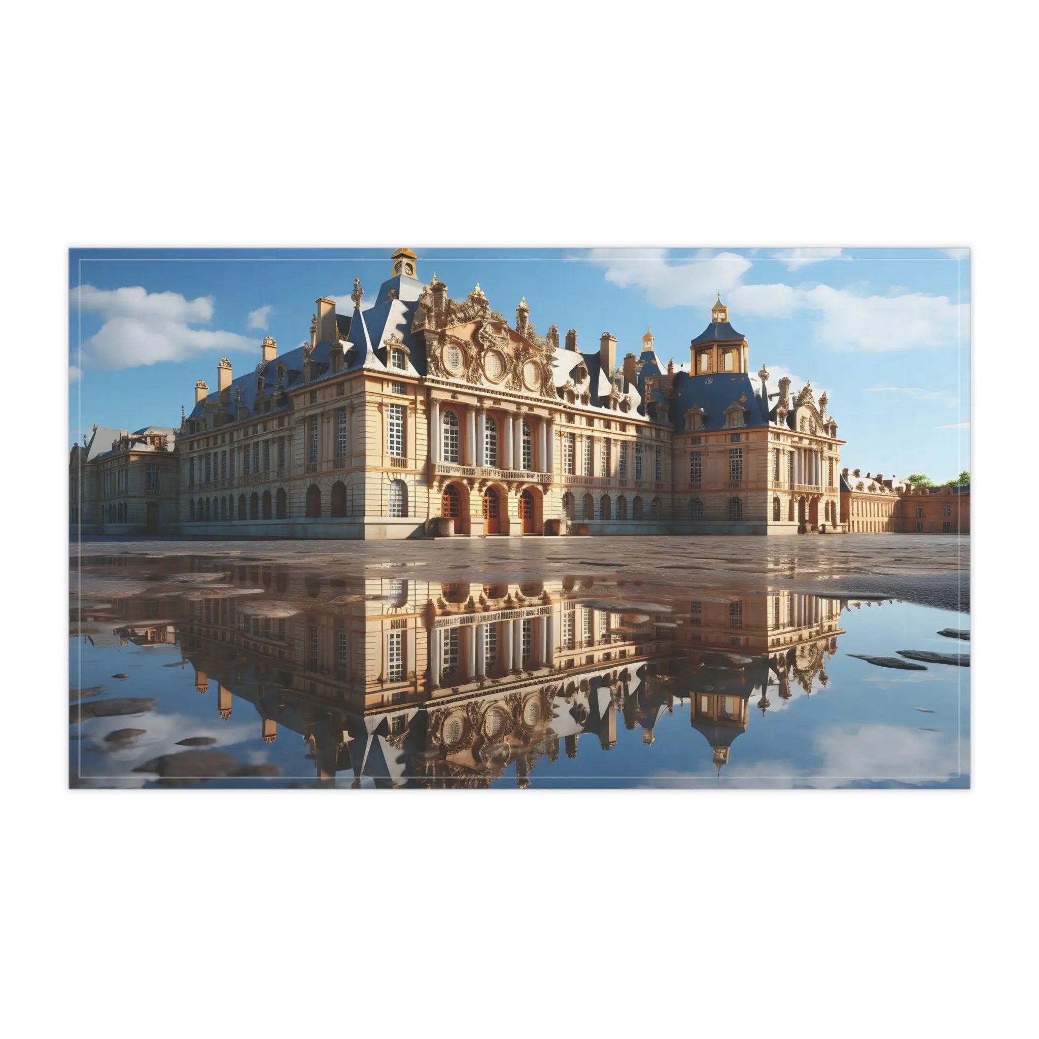 Kitchen Towel | Versailles castel sitting next to a body of water