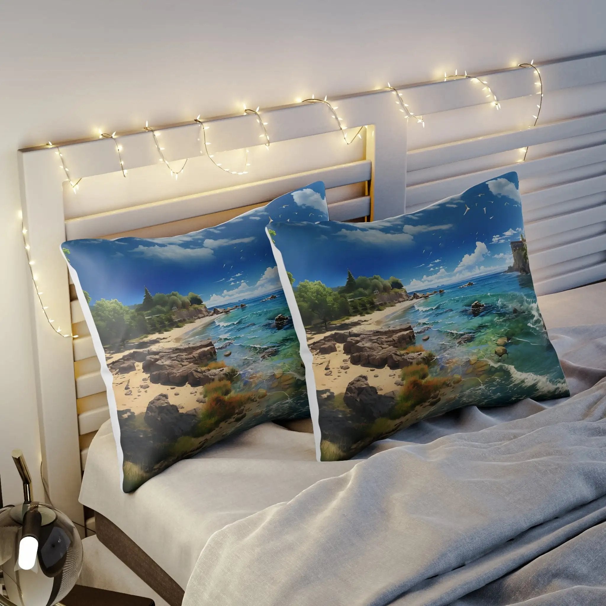 Pillow Sham | Sea Beach Landscape | Avatar Style | Cushion Cover | Pillowcase | Pillow Slip | Pillow Cover