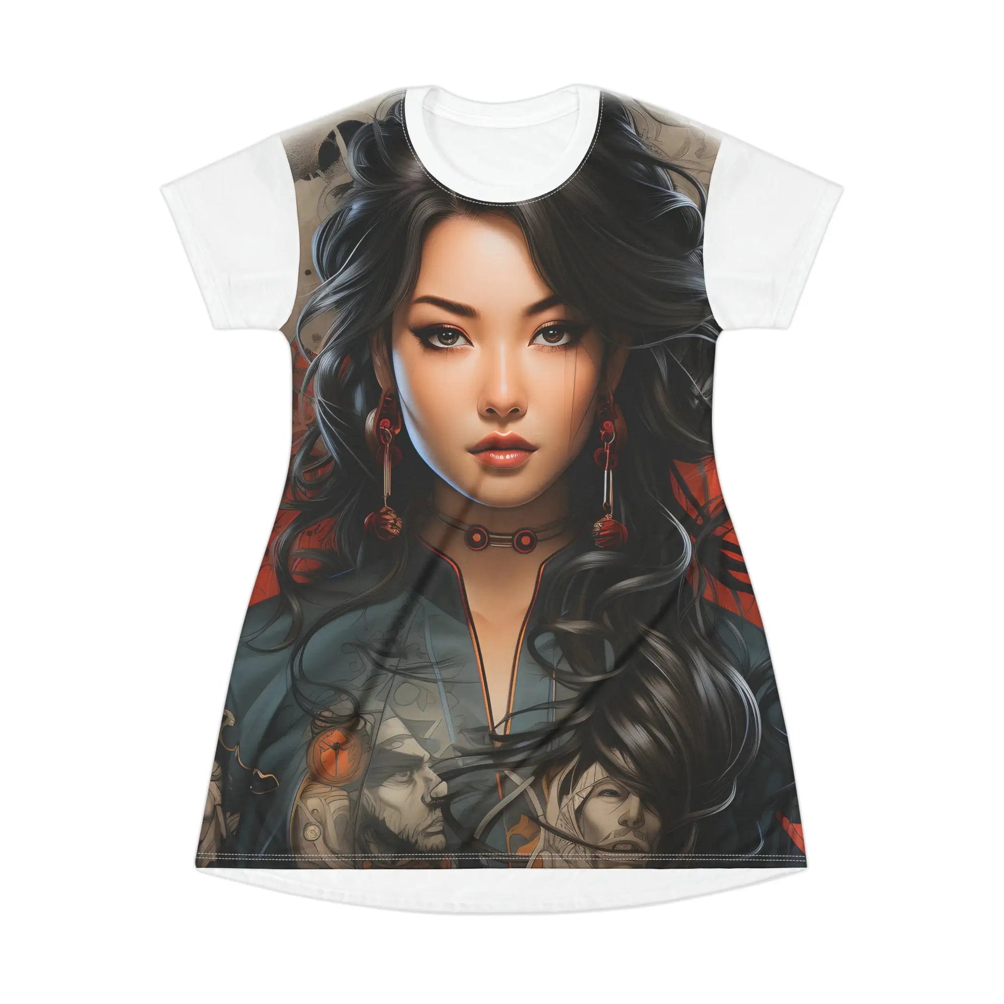 woman shirt dress | Japan Culture | a women's t - shirt with a picture of a woman's face