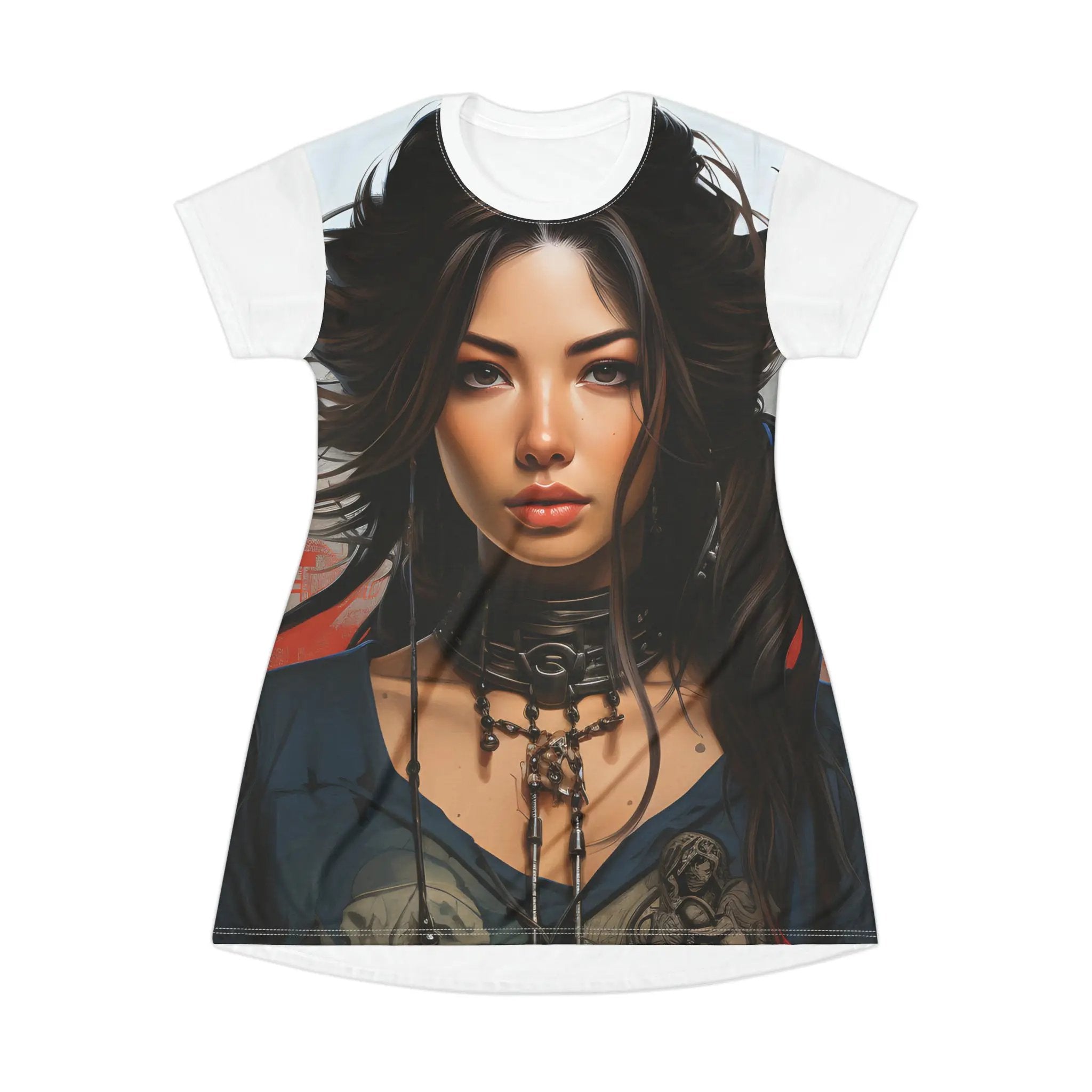 woman shirt dress | a women's t - shirt with a picture of a woman's face