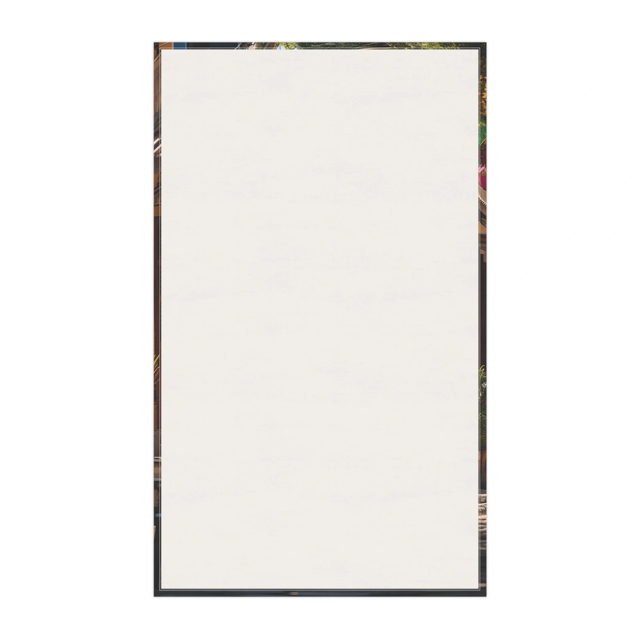 Kitchen Towel | a white sheet of paper with a black border