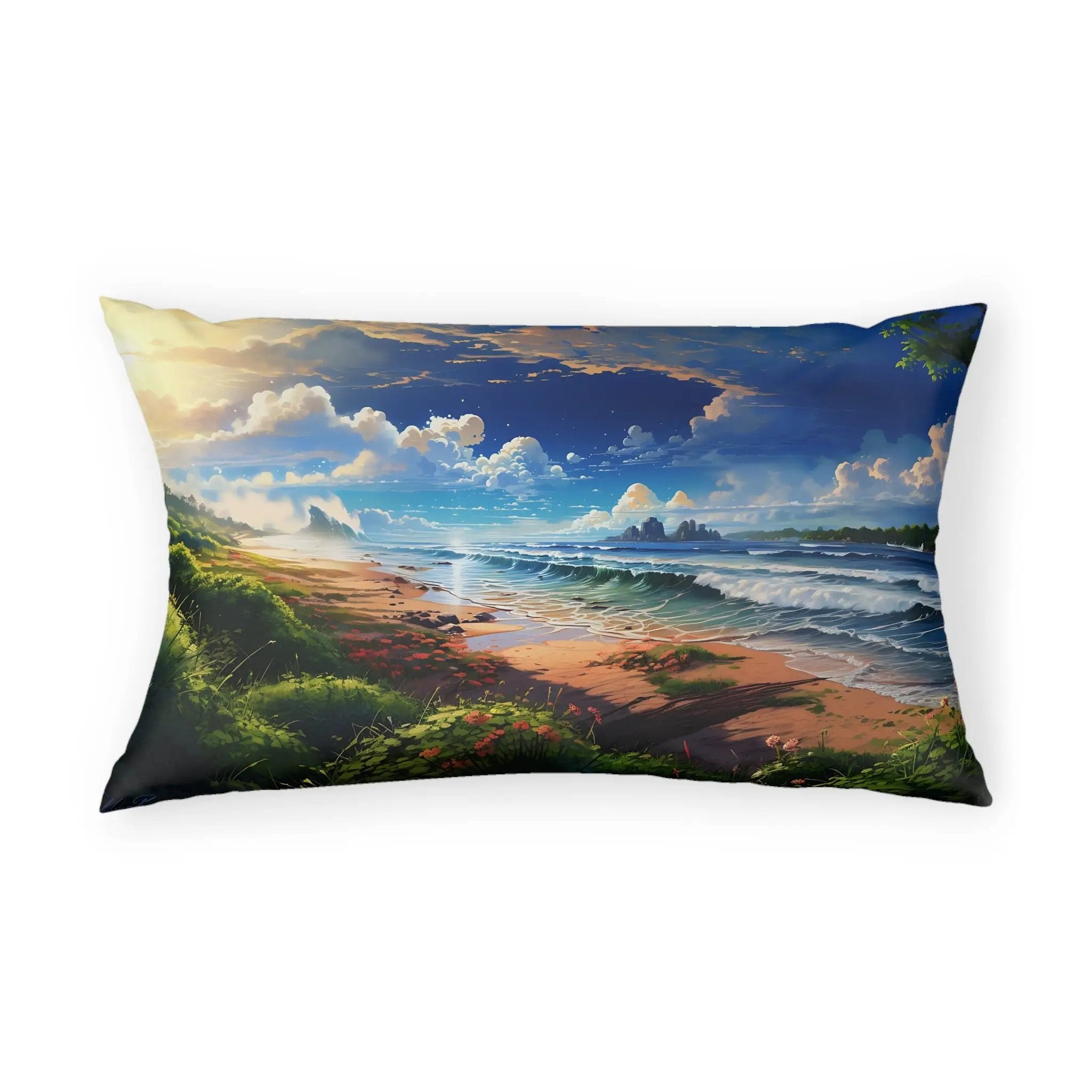 Pillow Sham | Sea Beach Landscape | Avatar Style | Cushion Cover | Pillowcase | Pillow Slip | Pillow Cover