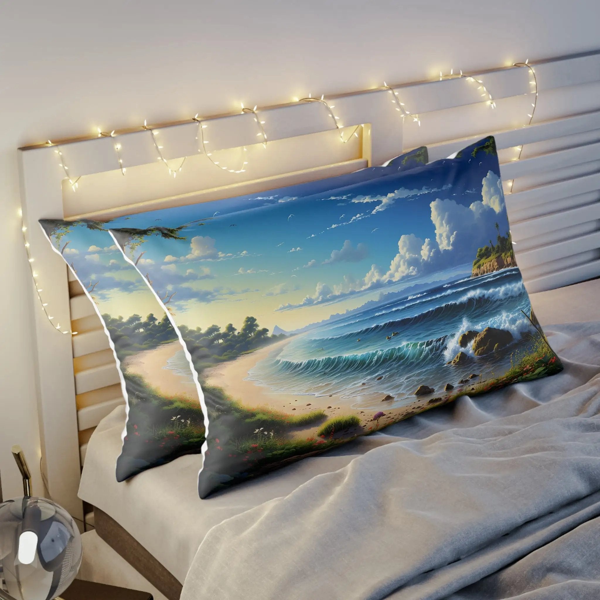 Pillow Sham | Sea Beach Landscape | Avatar Style | Cushion Cover | Pillowcase | Pillow Slip | Pillow Cover