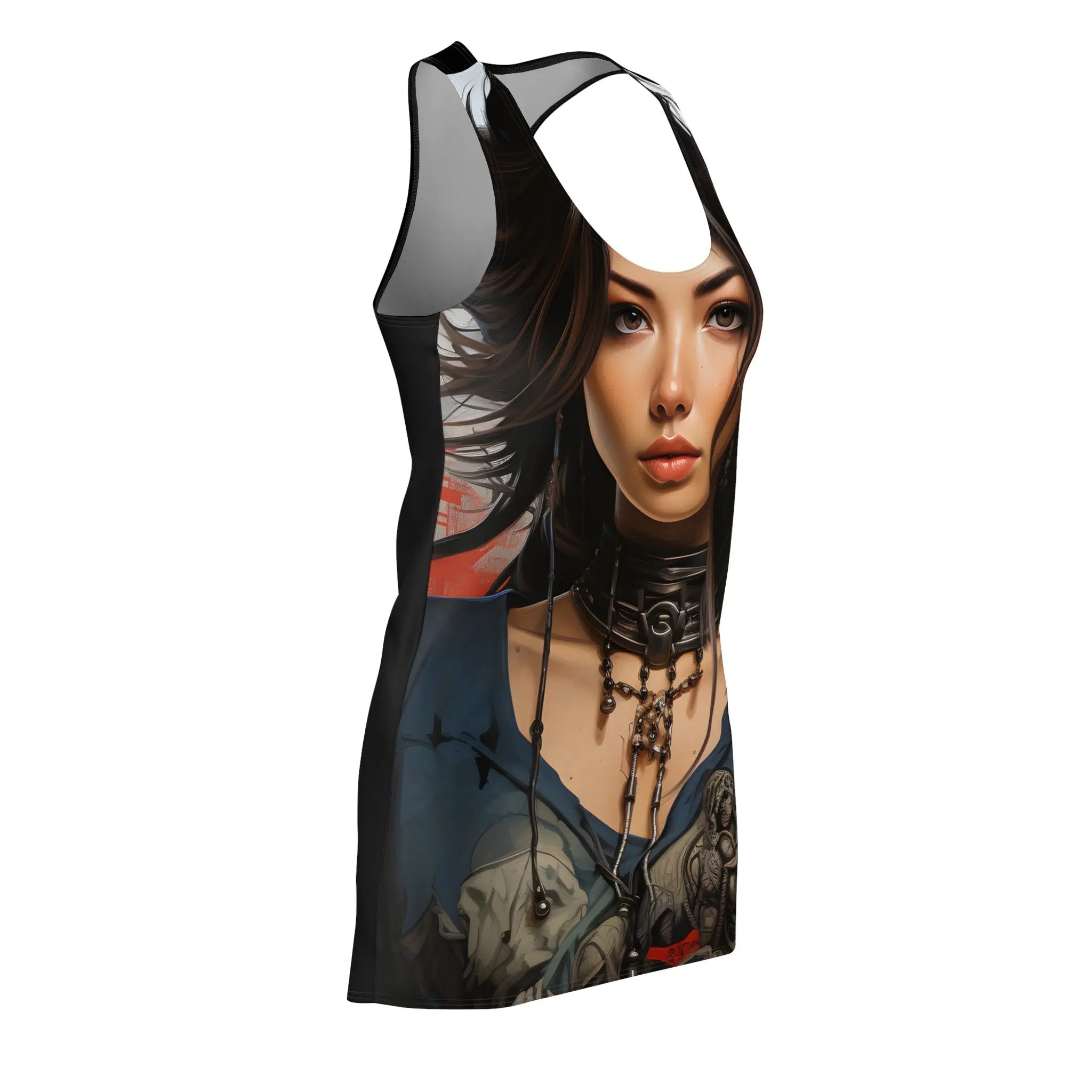 Woman summer dress | a women's tank top with a picture of a woman