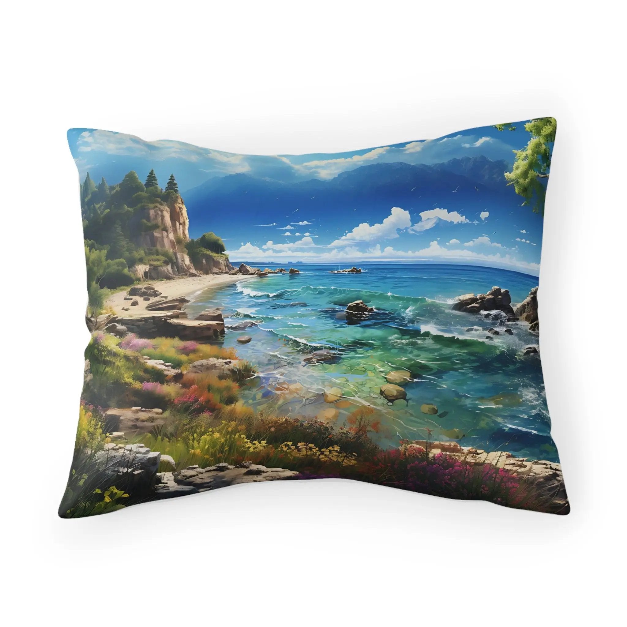 Pillow Sham | Sea Beach Landscape | Avatar Style | Cushion Cover | Pillowcase | Pillow Slip | Pillow Cover