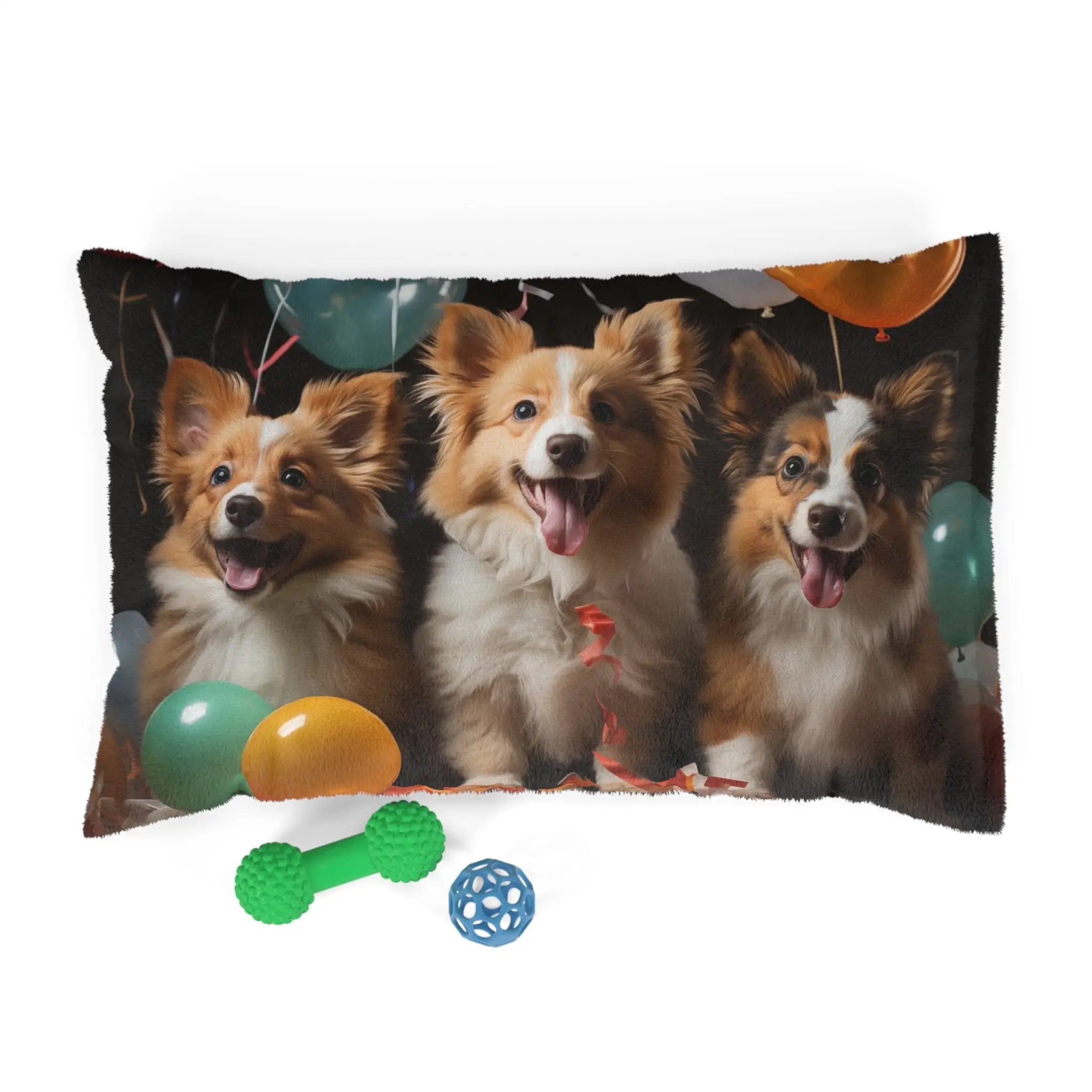 Pet Bed | a group of three dogs sitting next to each other