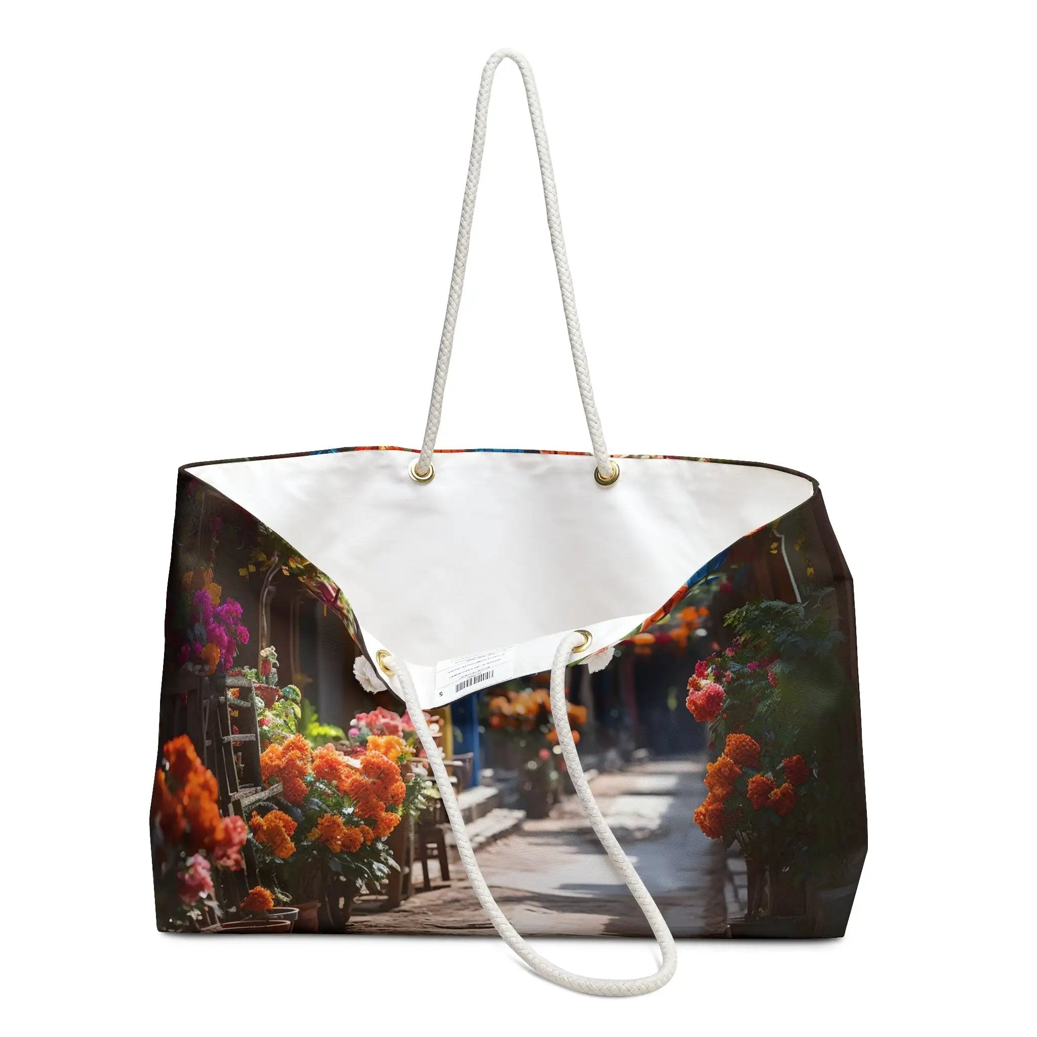 Weekender Tote Bag | Brighten Up Your Day with a Colorful Weekender Bag Inspired by Hanoi Lantern Street