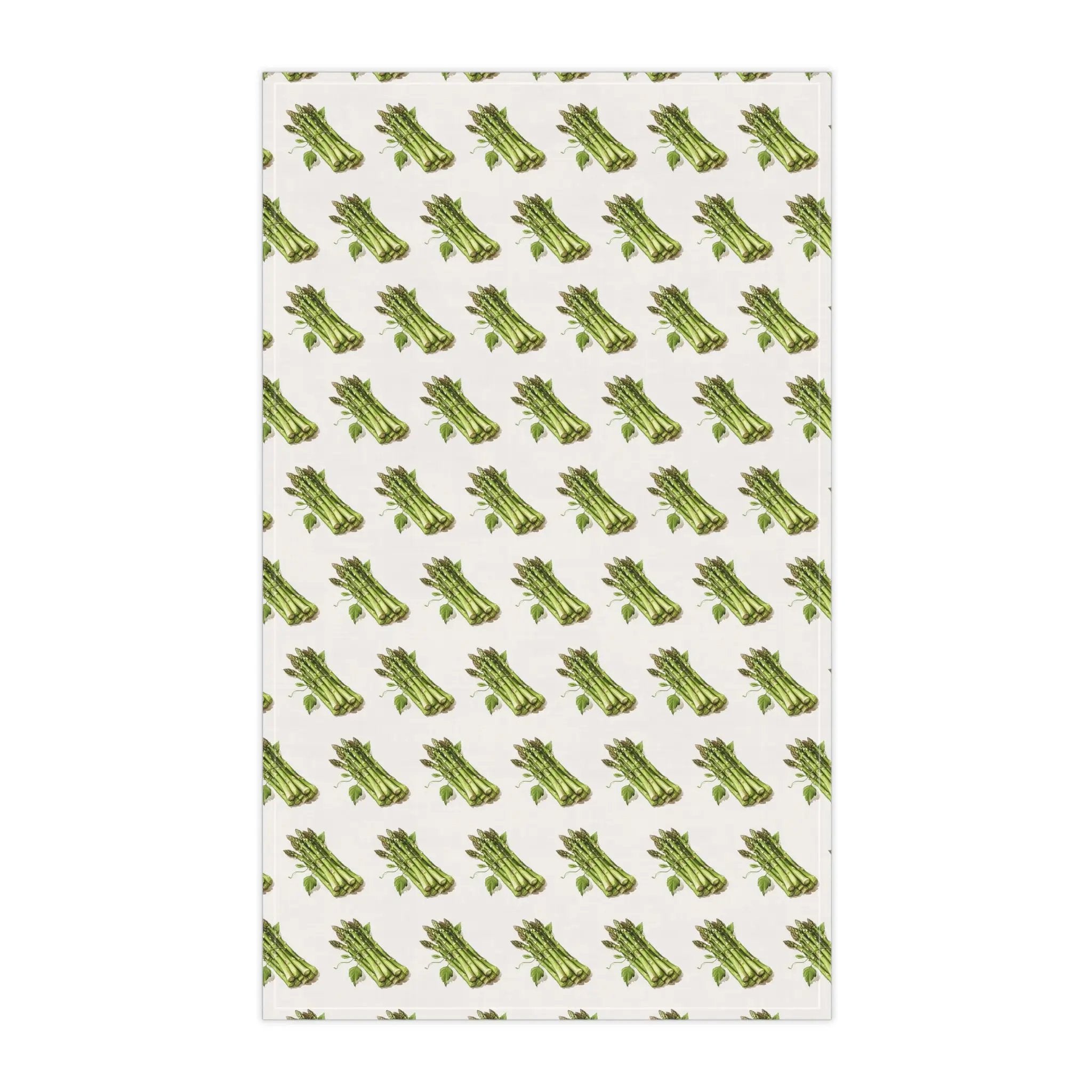 Kitchen Towel | a green and white pattern on a white background